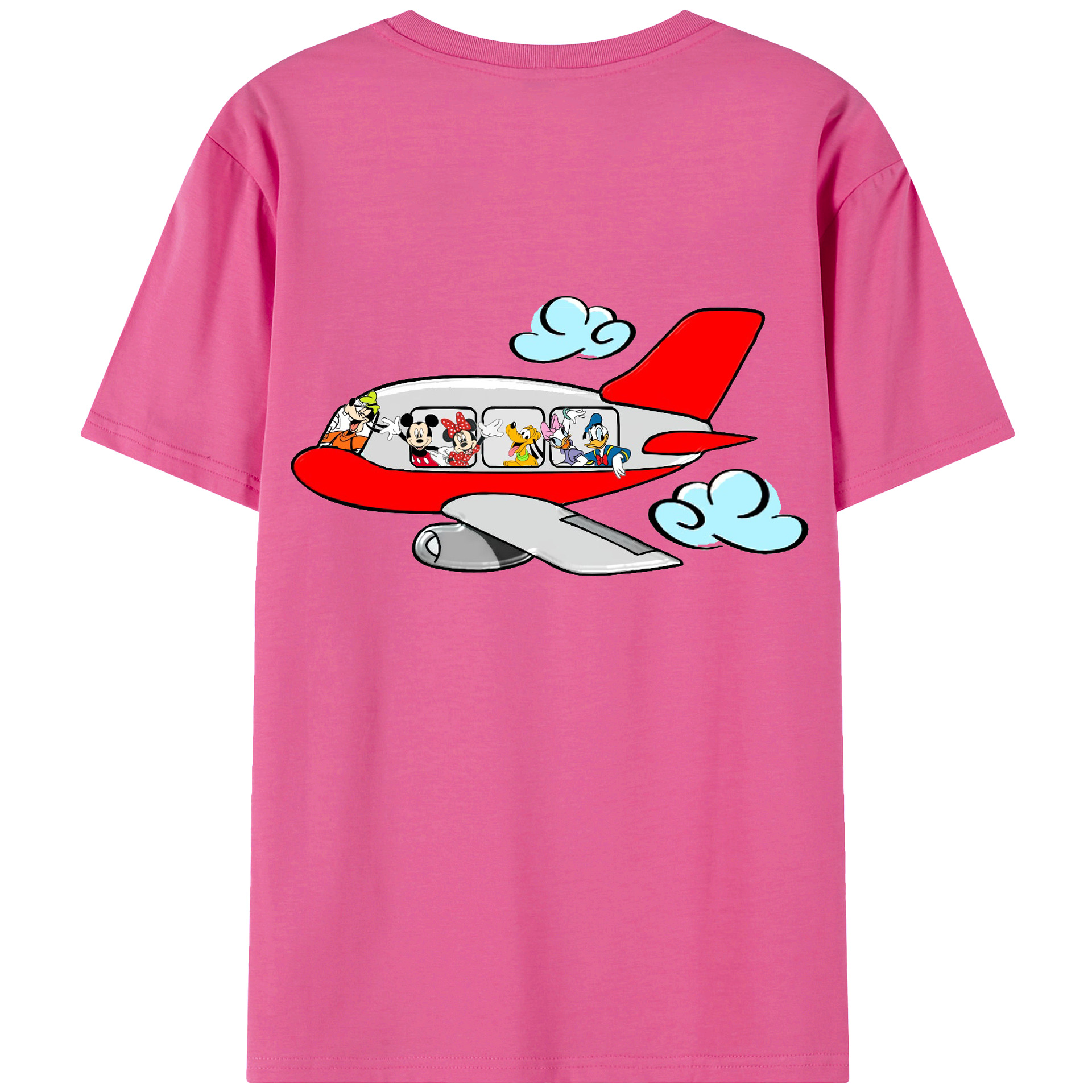 （画像用） ミッキーマウス Mickey Mouse レディース半袖Tシャツ(バックプリント)
