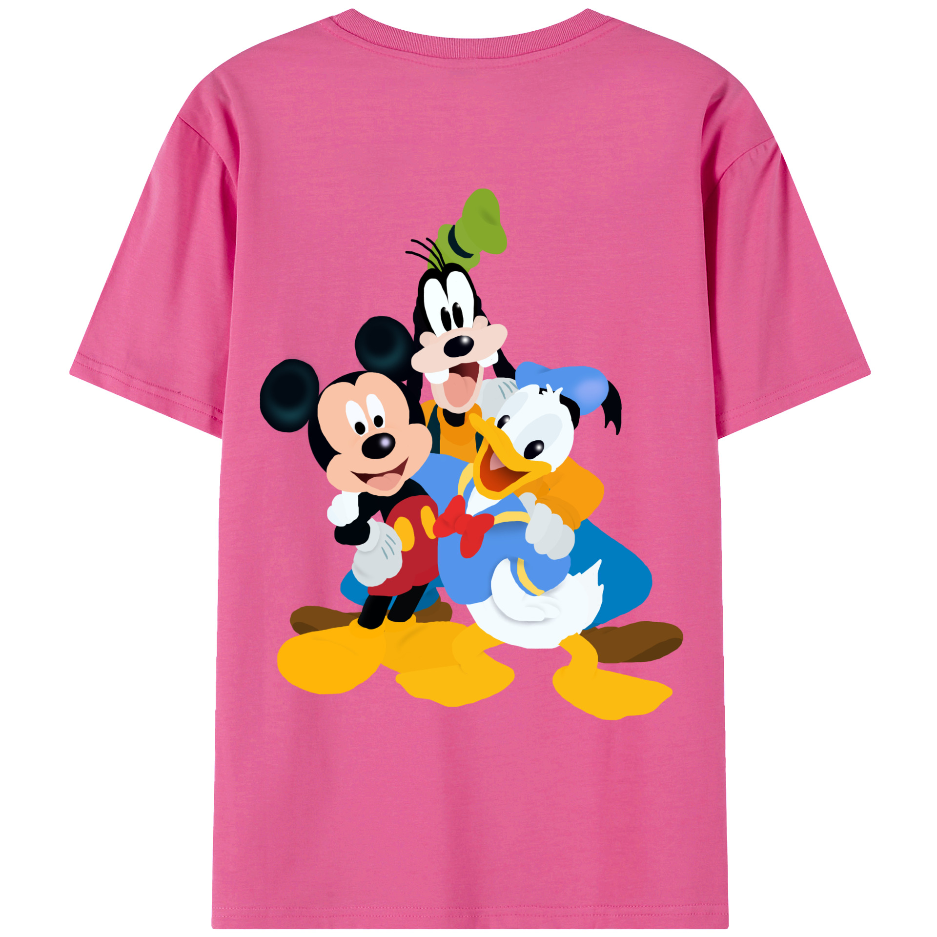 （画像用） ミッキーマウス Mickey Mouse レディース半袖Tシャツ(バックプリント)