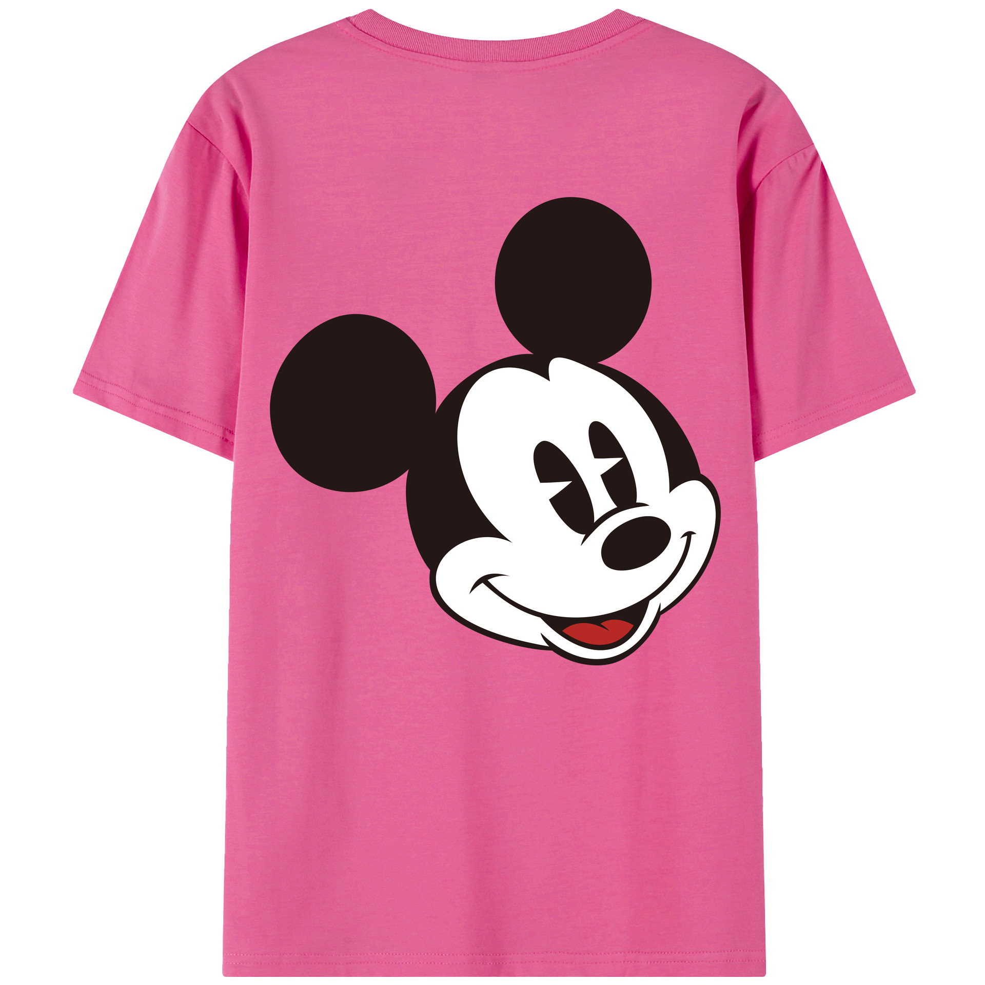 （画像用） ミッキーマウス Mickey Mouse レディース半袖Tシャツ(バックプリント)