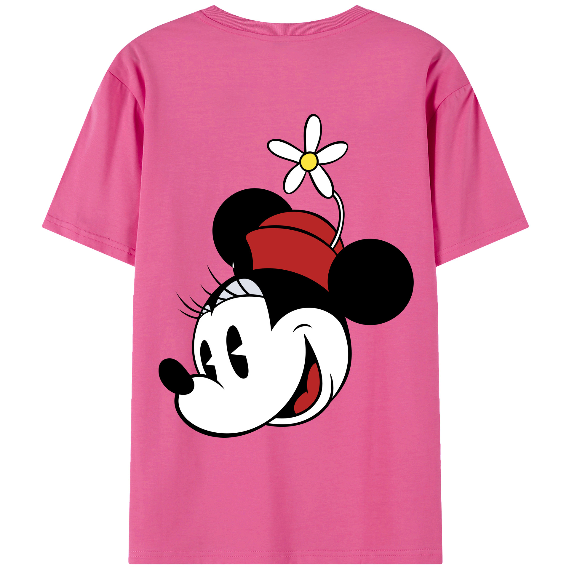 （画像用） ミッキーマウス Mickey Mouse レディース半袖Tシャツ(バックプリント)