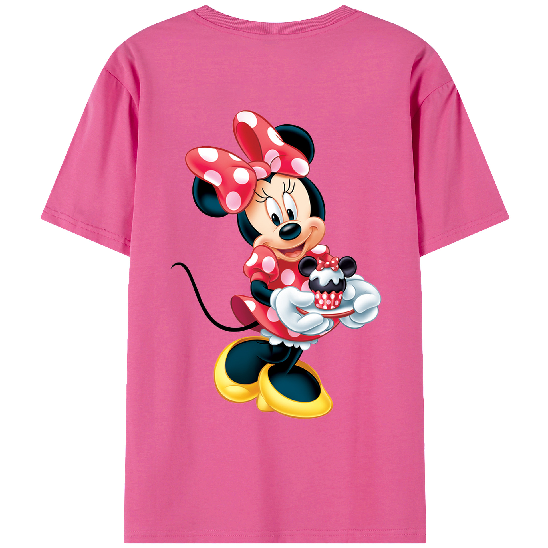 （画像用） ミッキーマウス Mickey Mouse レディース半袖Tシャツ(バックプリント)