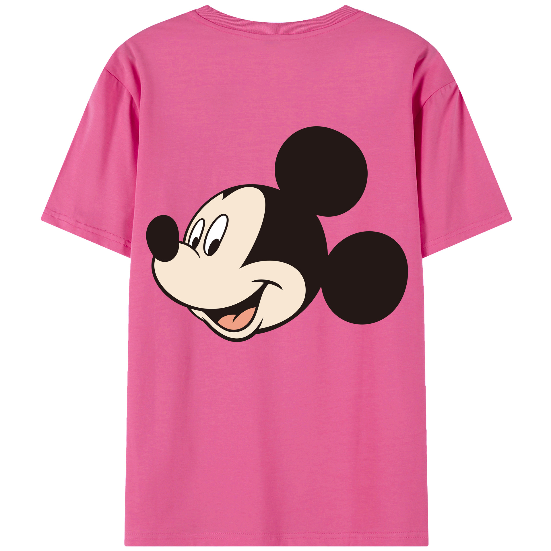 （画像用） ミッキーマウス Mickey Mouse レディース半袖Tシャツ(バックプリント)