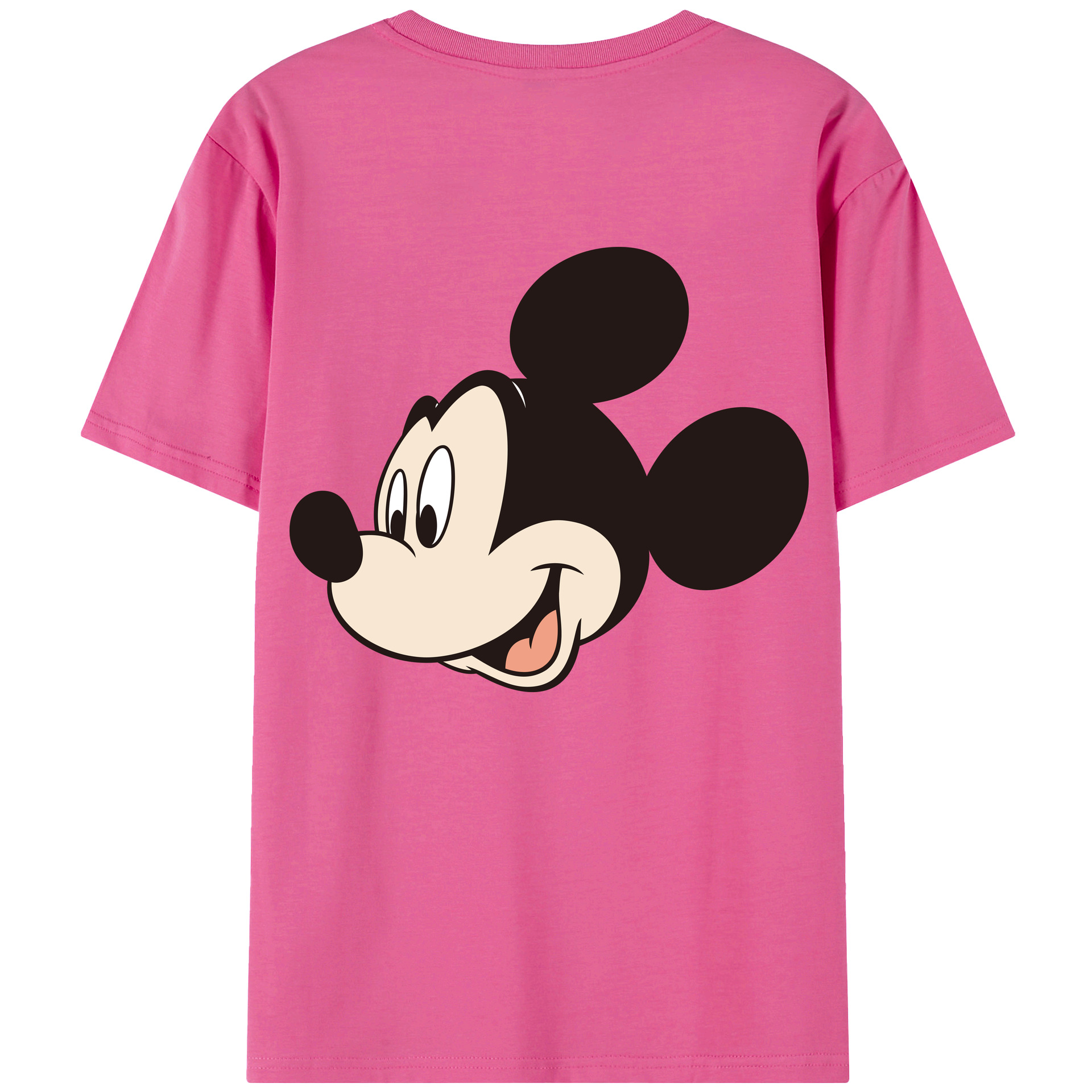 （画像用） ミッキーマウス Mickey Mouse レディース半袖Tシャツ(バックプリント)