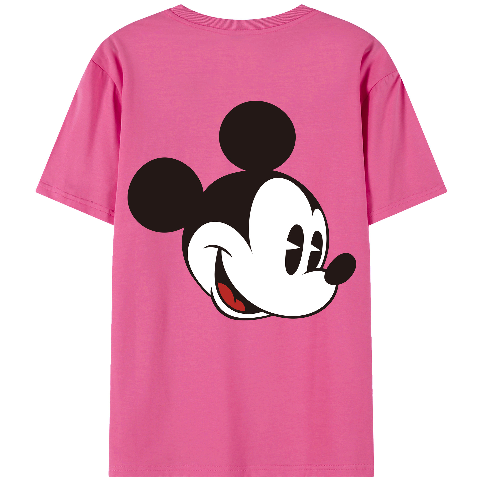 （画像用） ミッキーマウス Mickey Mouse レディース半袖Tシャツ(バックプリント)