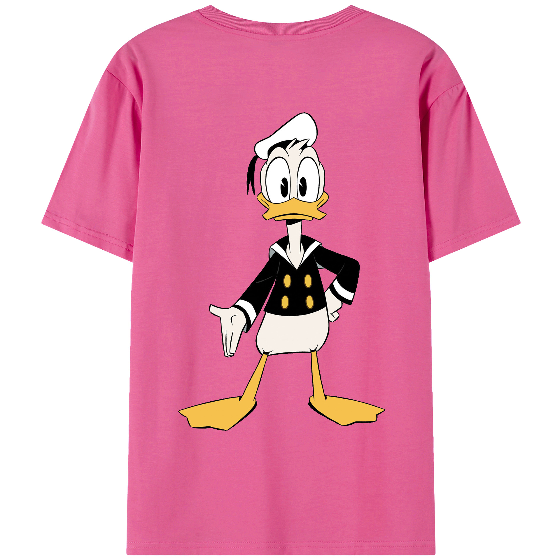 （画像用） ミッキーマウス Mickey Mouse レディース半袖Tシャツ(バックプリント)