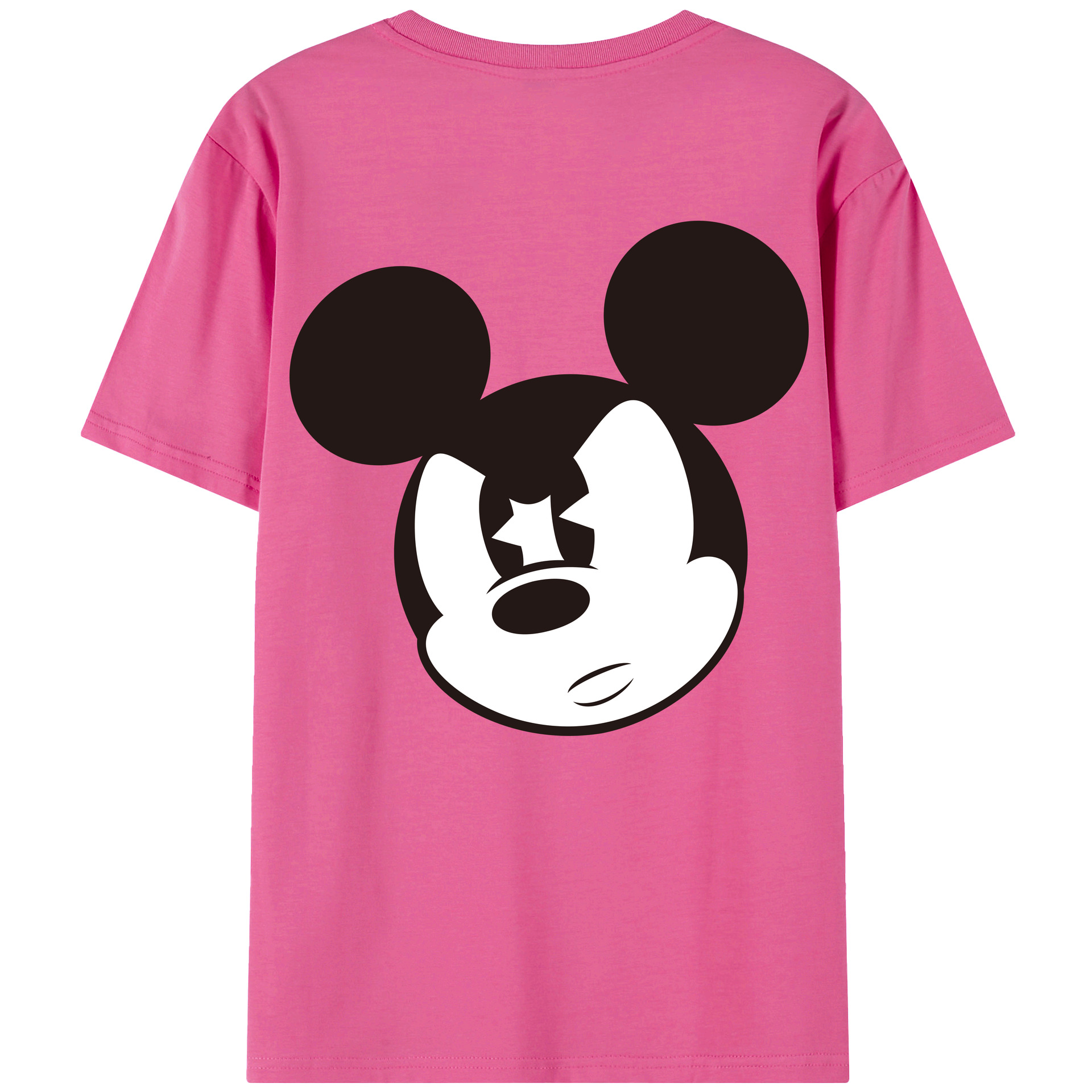 （画像用） ミッキーマウス Mickey Mouse レディース半袖Tシャツ(バックプリント)