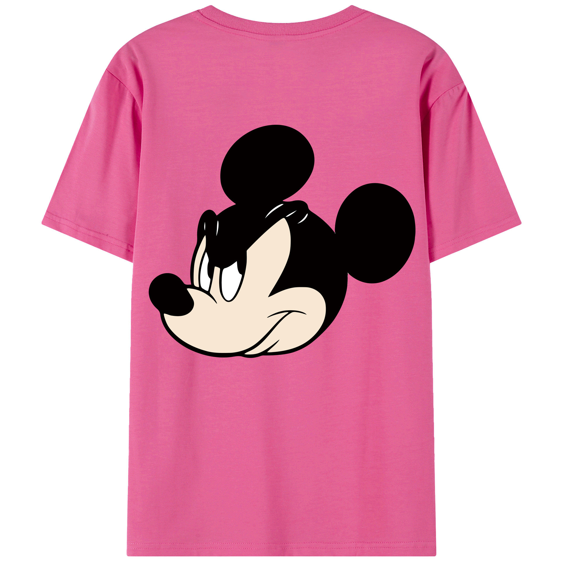 （画像用） ミッキーマウス Mickey Mouse レディース半袖Tシャツ(バックプリント)