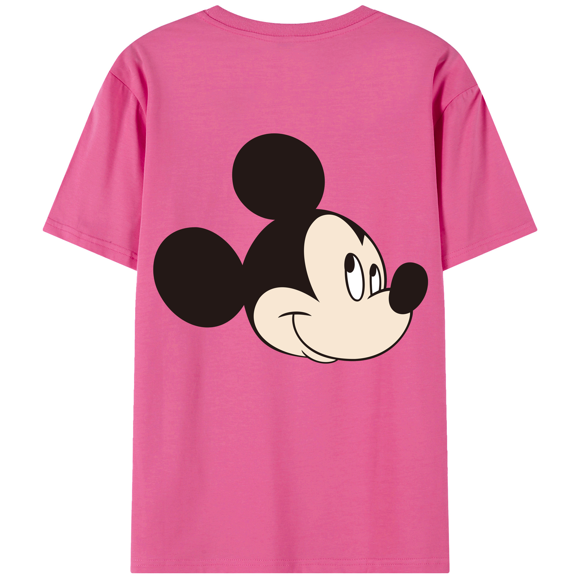（画像用） ミッキーマウス Mickey Mouse レディース半袖Tシャツ(バックプリント)