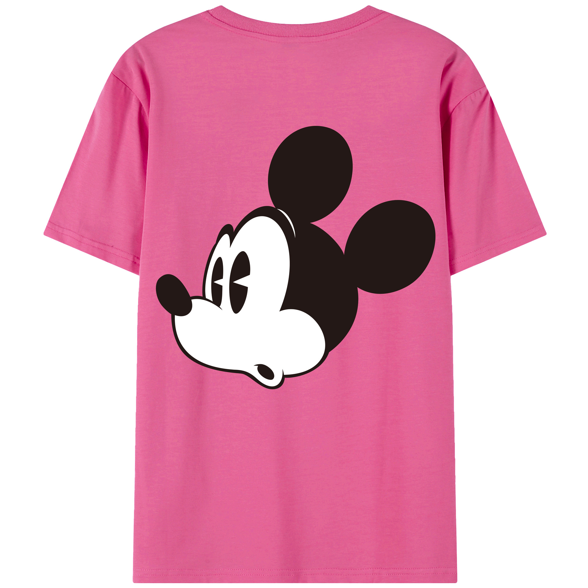 （画像用） ミッキーマウス Mickey Mouse レディース半袖Tシャツ(バックプリント)