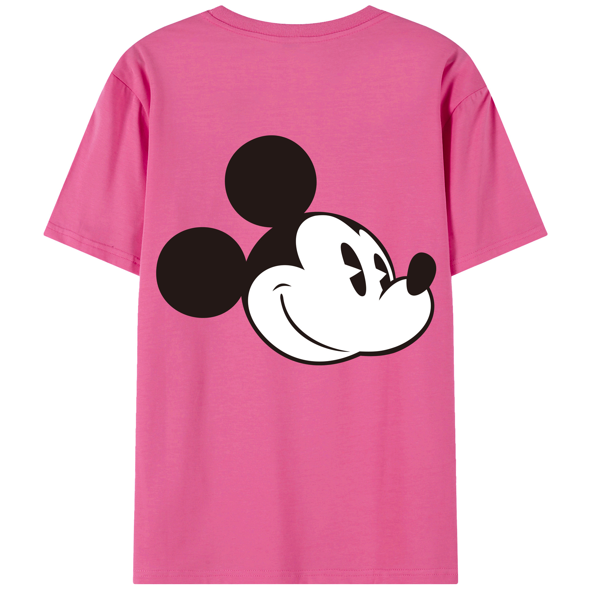 （画像用） ミッキーマウス Mickey Mouse レディース半袖Tシャツ(バックプリント)