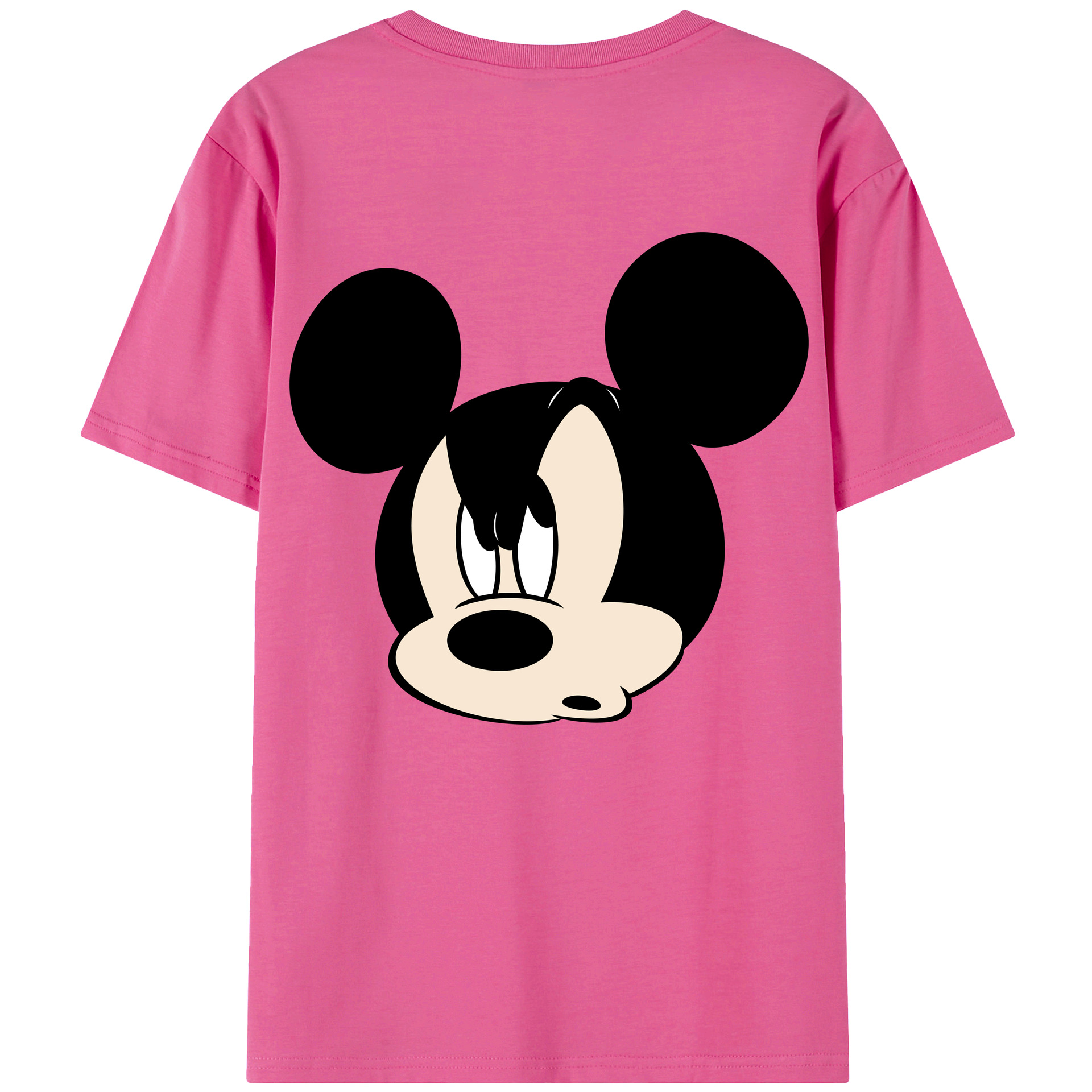 （画像用） ミッキーマウス Mickey Mouse レディース半袖Tシャツ(バックプリント)