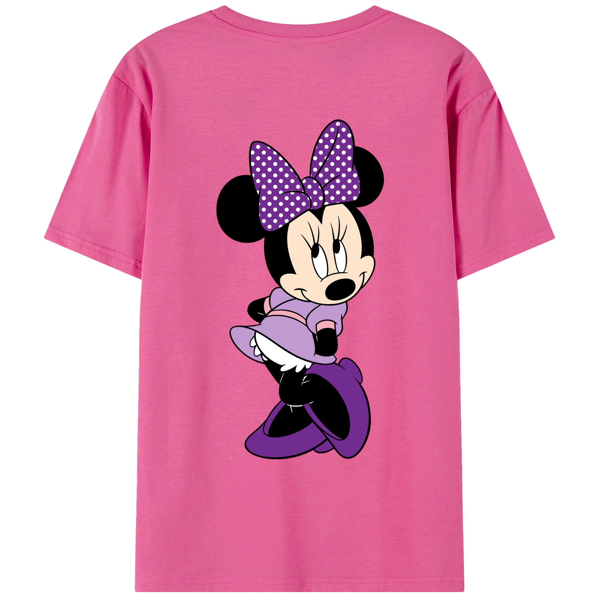（画像用） ミッキーマウス Mickey Mouse レディース半袖Tシャツ(バックプリント)
