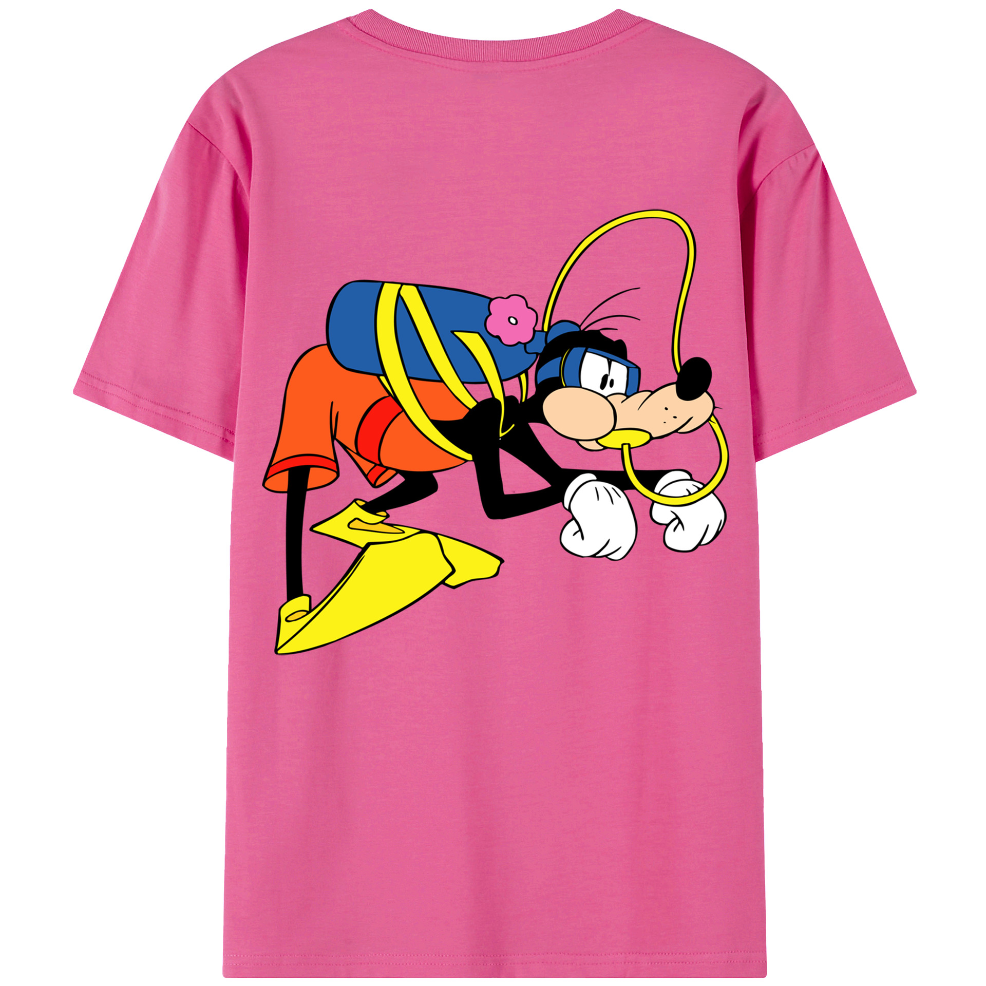 （画像用） ミッキーマウス Mickey Mouse レディース半袖Tシャツ(バックプリント)