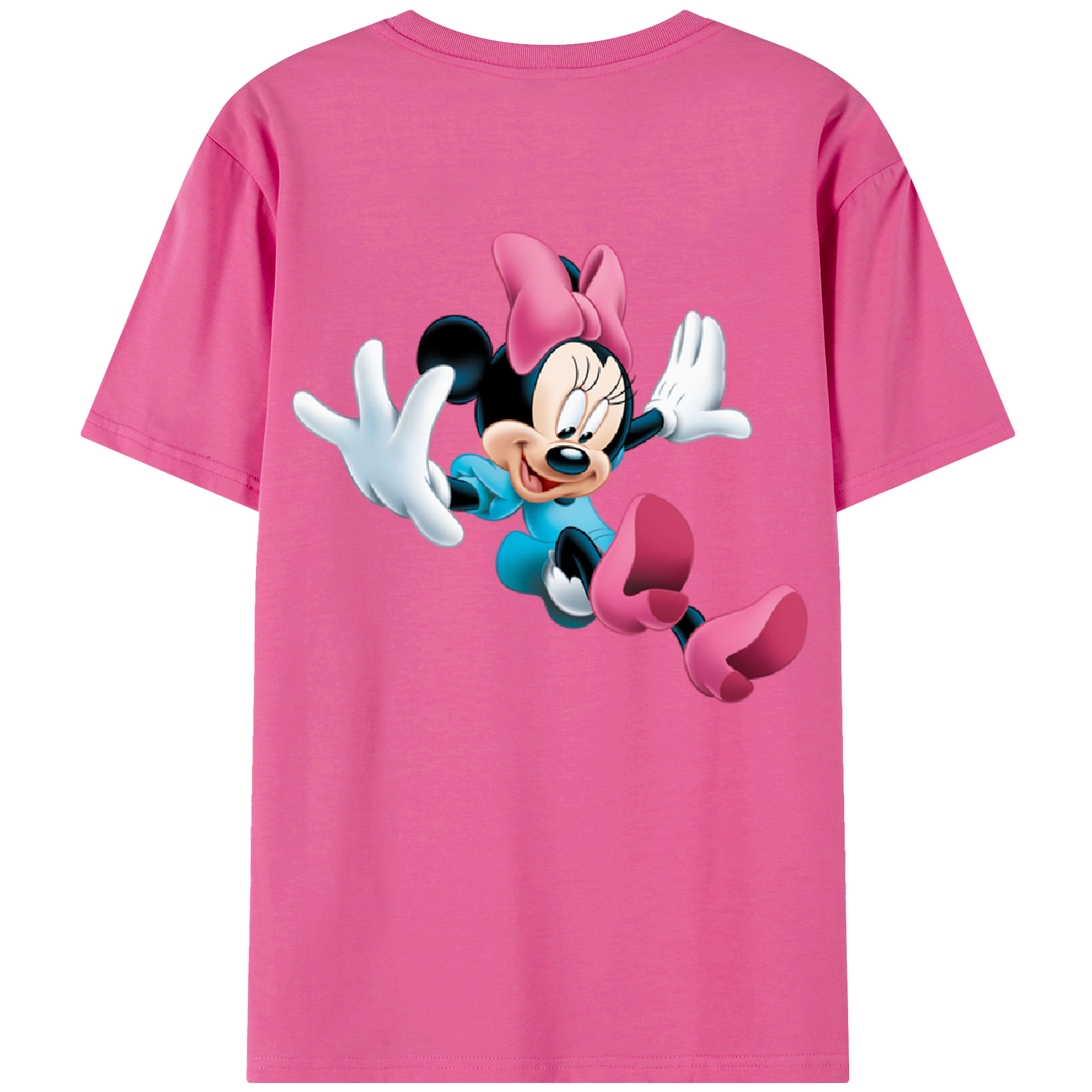 （画像用） ミッキーマウス Mickey Mouse レディース半袖Tシャツ(バックプリント)