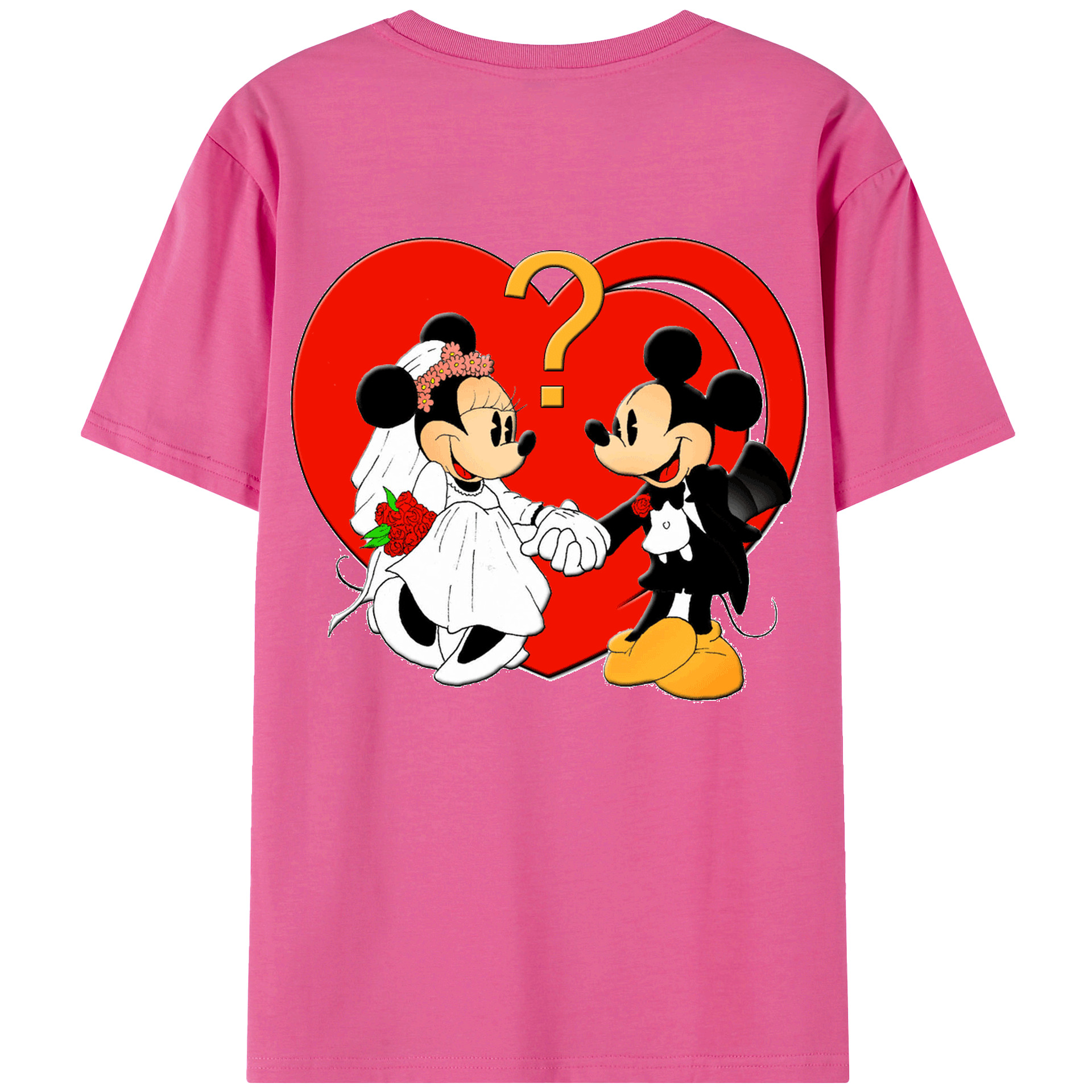 （画像用） ミッキーマウス Mickey Mouse レディース半袖Tシャツ(バックプリント)