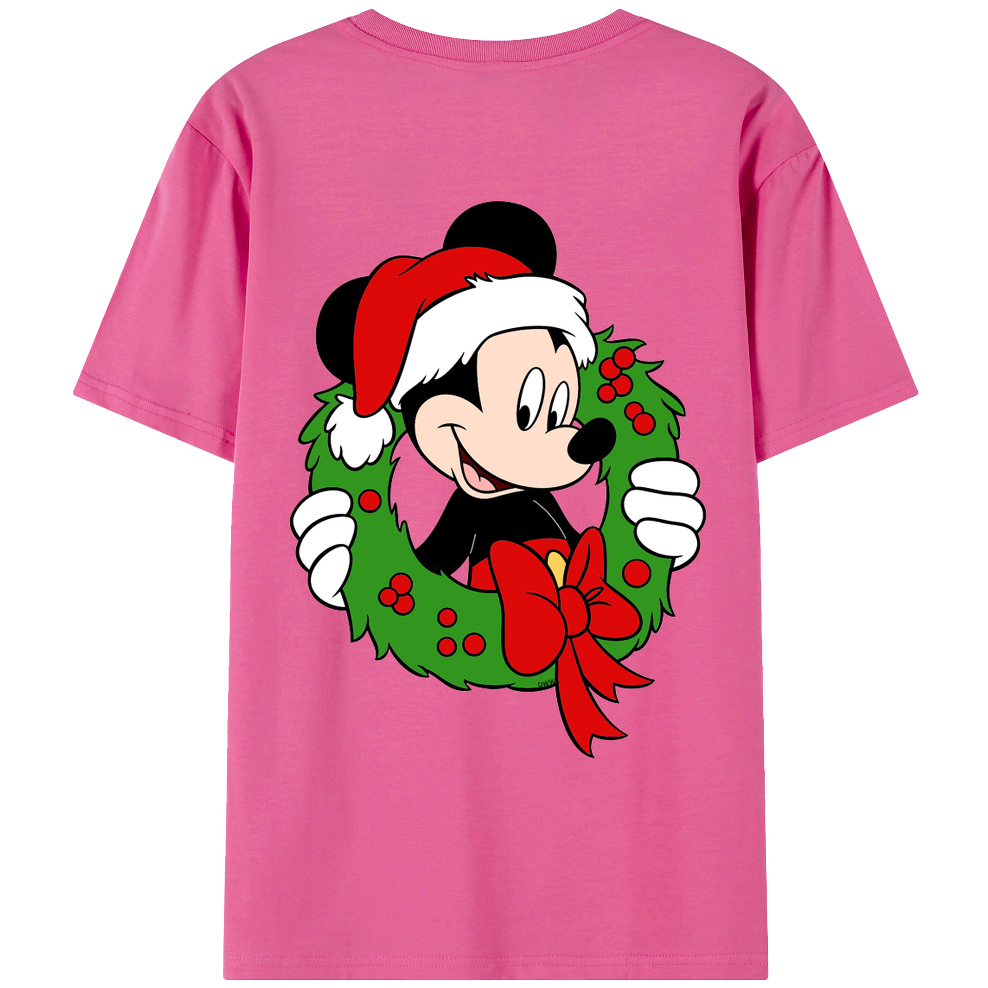 （画像用） ミッキーマウス Mickey Mouse レディース半袖Tシャツ(バックプリント)