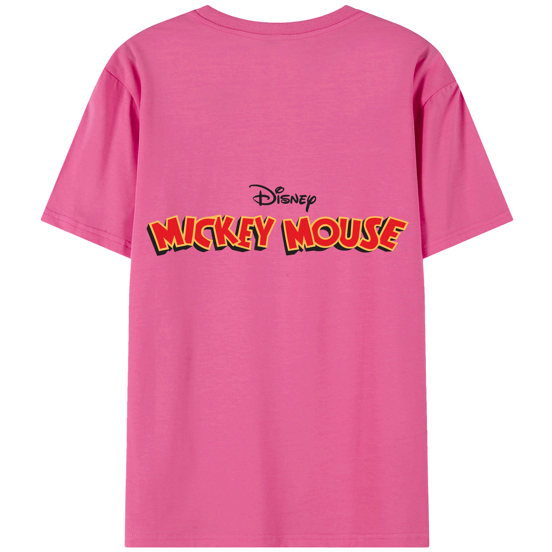 （画像用） ミッキーマウス Mickey Mouse レディース半袖Tシャツ(バックプリント)