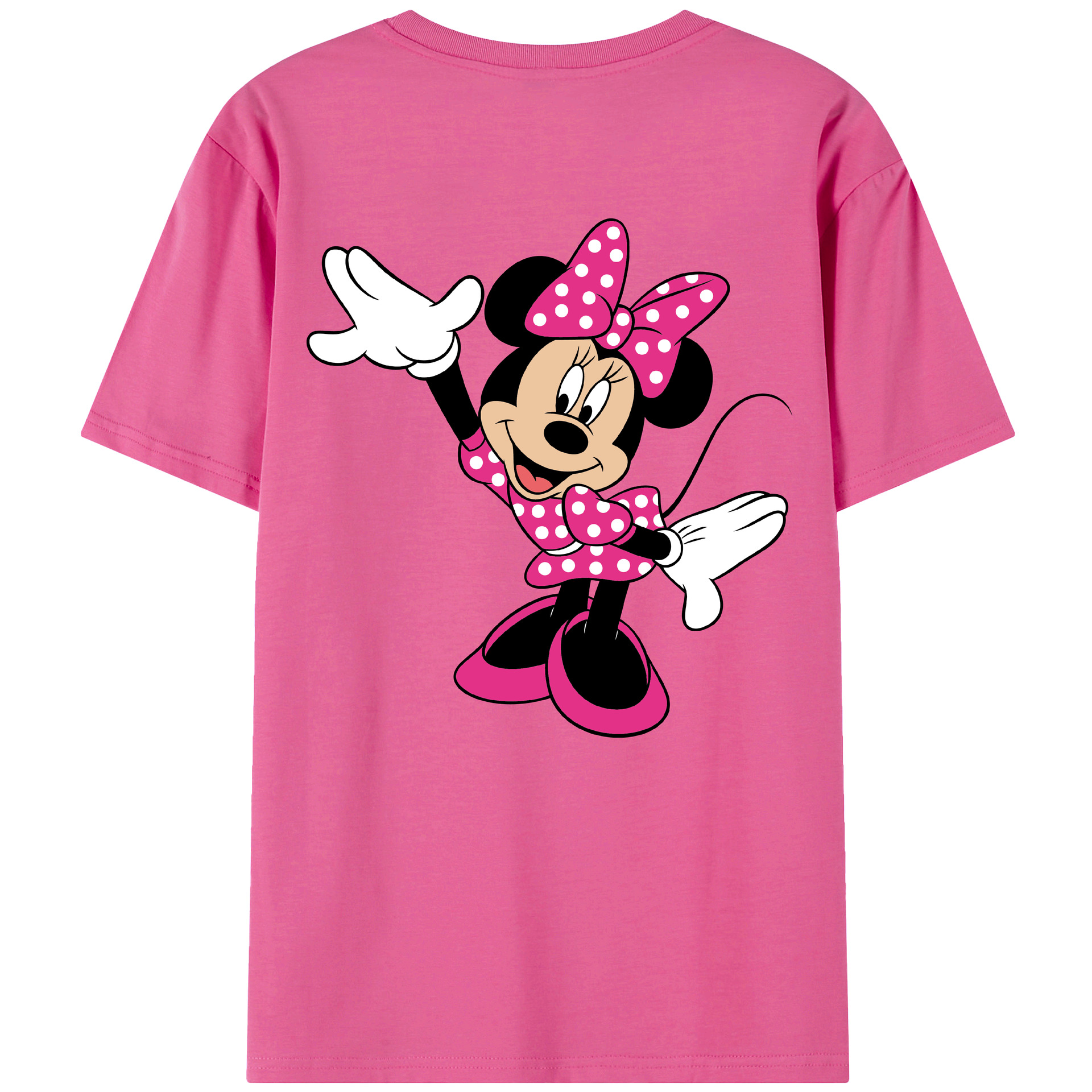 （画像用） ミッキーマウス Mickey Mouse レディース半袖Tシャツ(バックプリント)