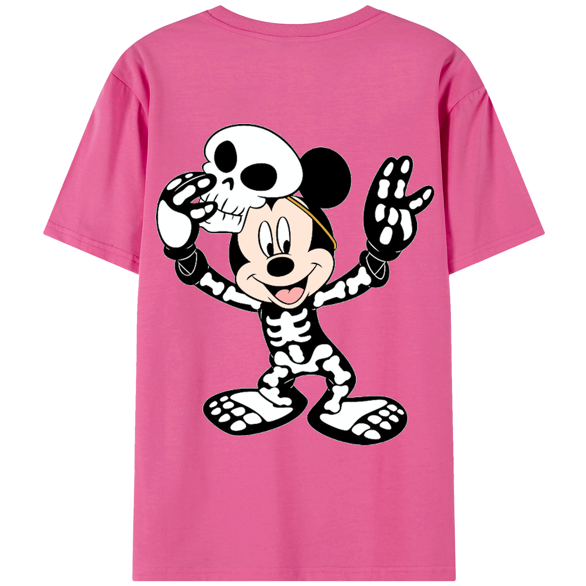 （画像用） ミッキーマウス Mickey Mouse レディース半袖Tシャツ(バックプリント)