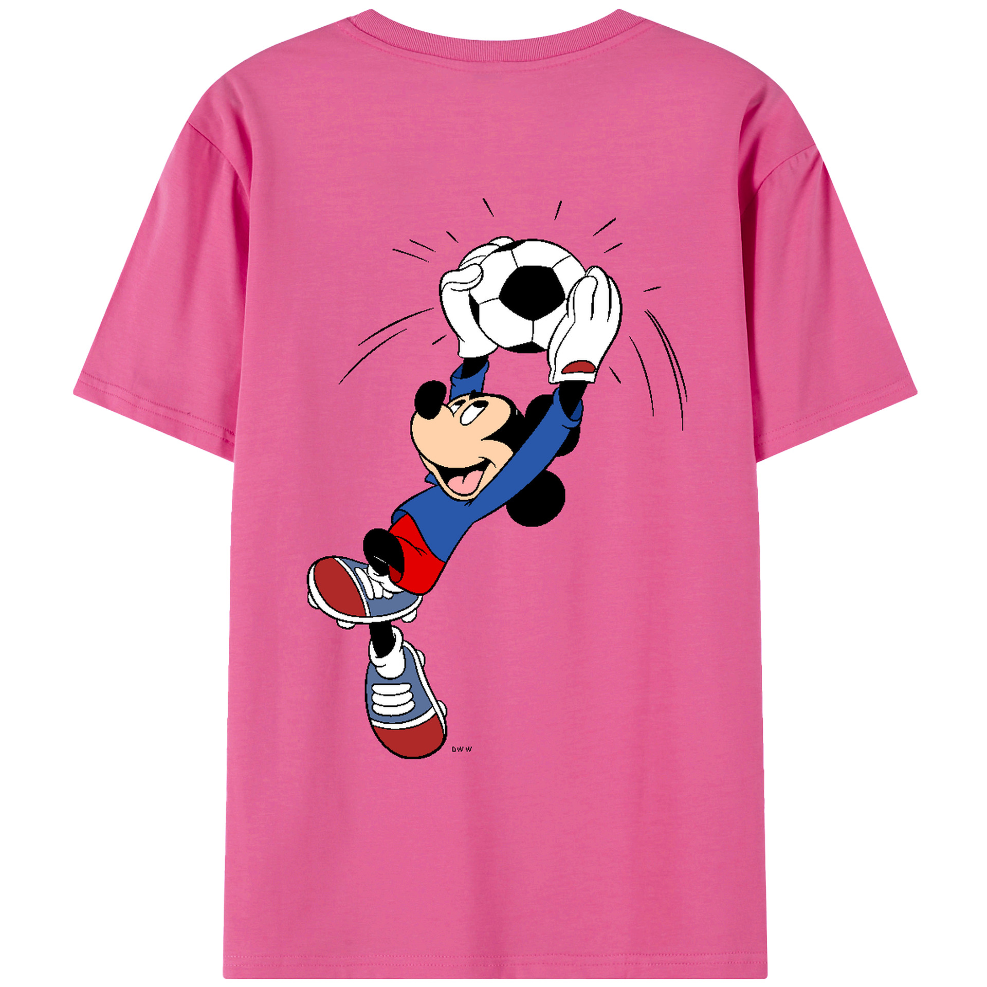 （画像用） ミッキーマウス Mickey Mouse レディース半袖Tシャツ(バックプリント)