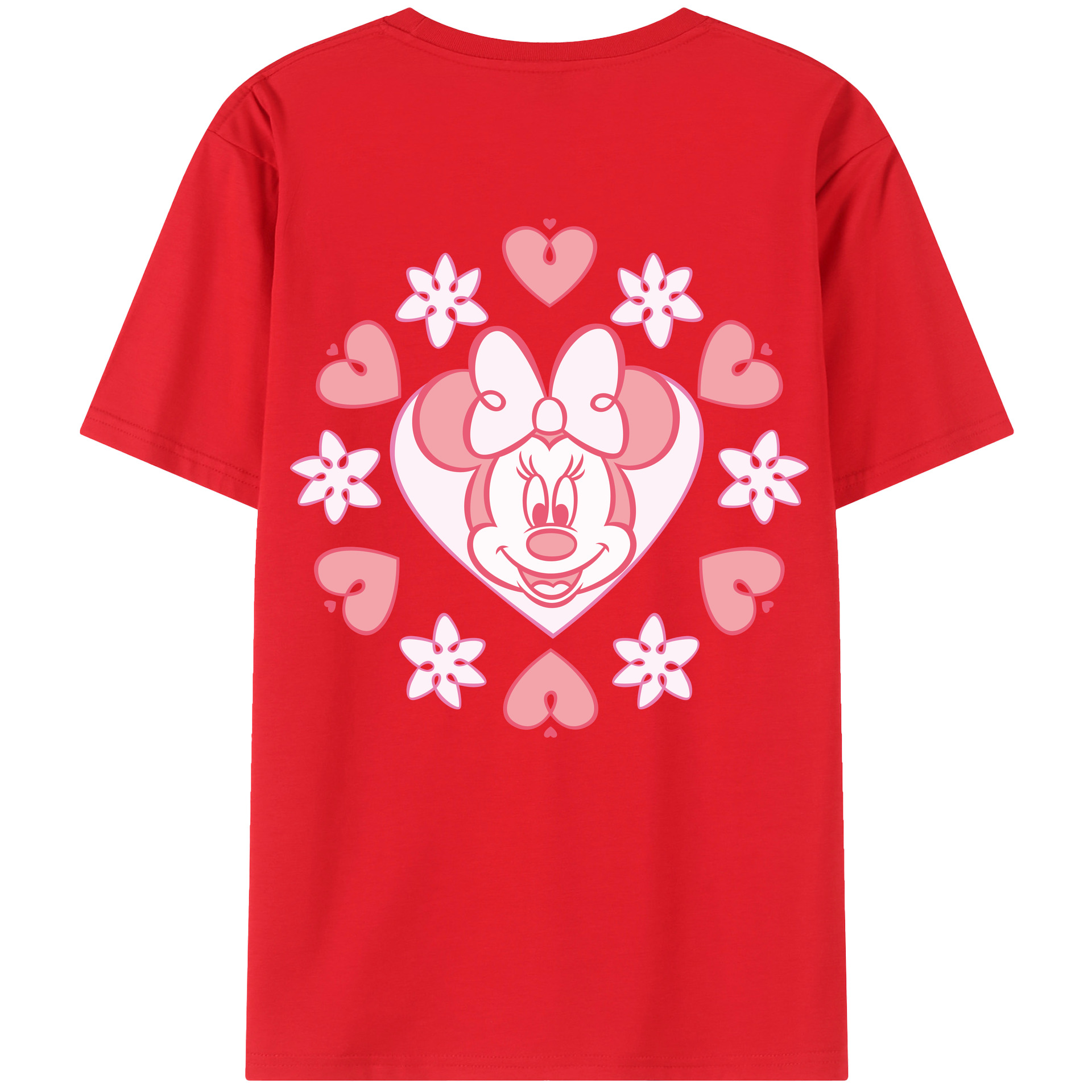 （画像用） ミッキーマウス Mickey Mouse レディース半袖Tシャツ(バックプリント)