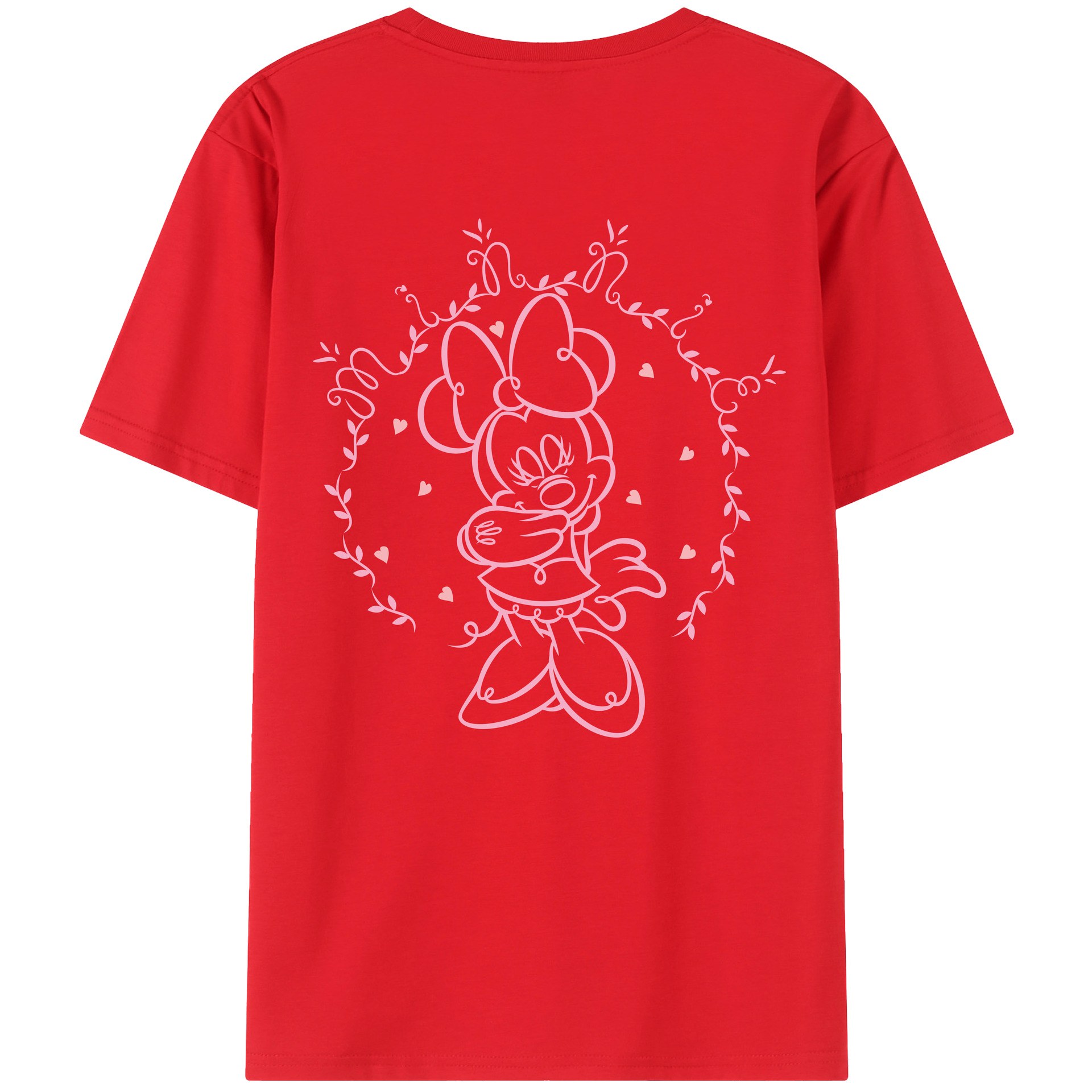 （画像用） ミッキーマウス Mickey Mouse レディース半袖Tシャツ(バックプリント)