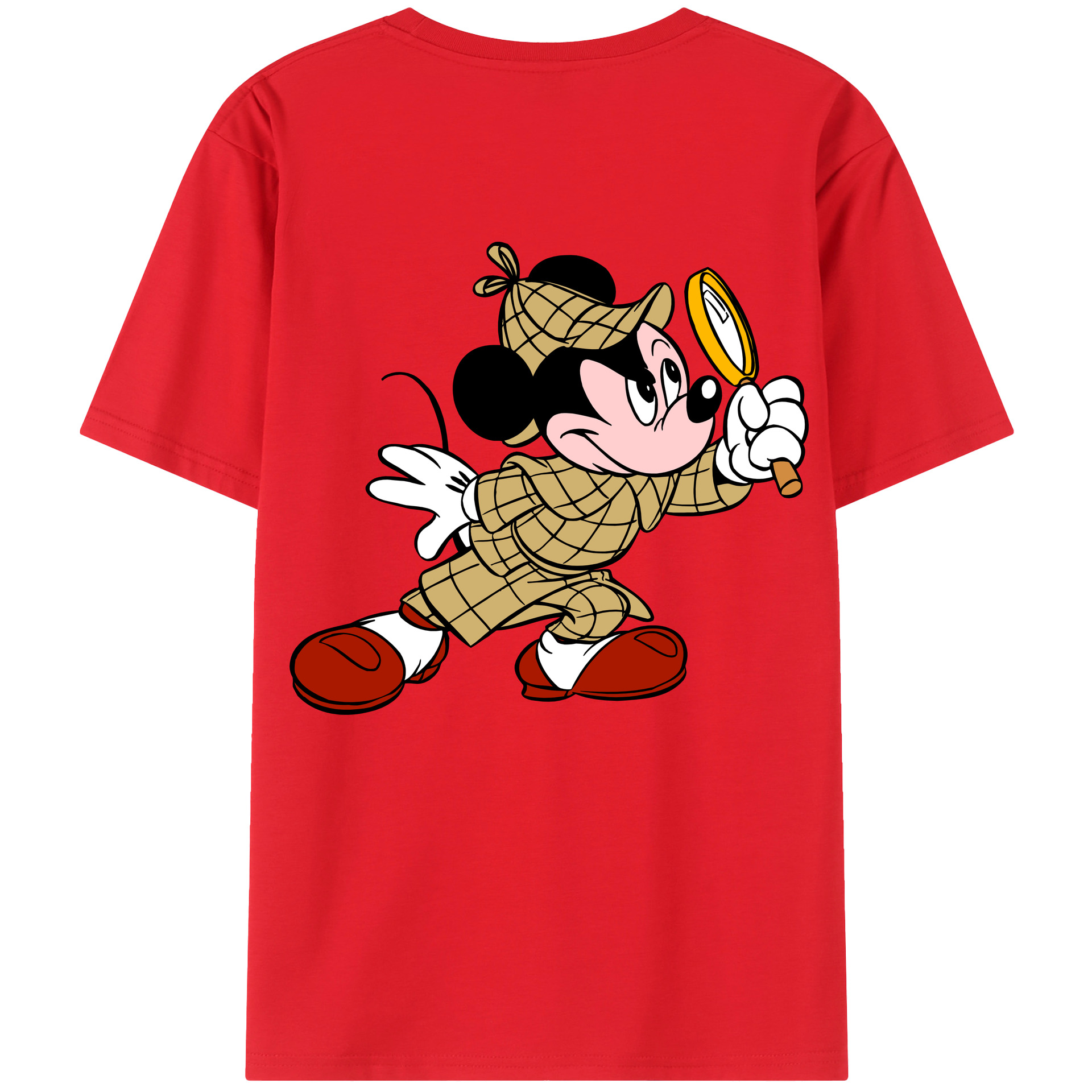（画像用） ミッキーマウス Mickey Mouse レディース半袖Tシャツ(バックプリント)