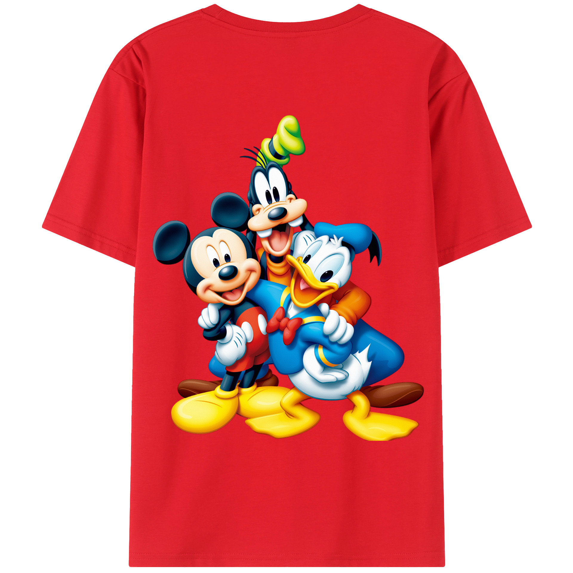 （画像用） ミッキーマウス Mickey Mouse レディース半袖Tシャツ(バックプリント)