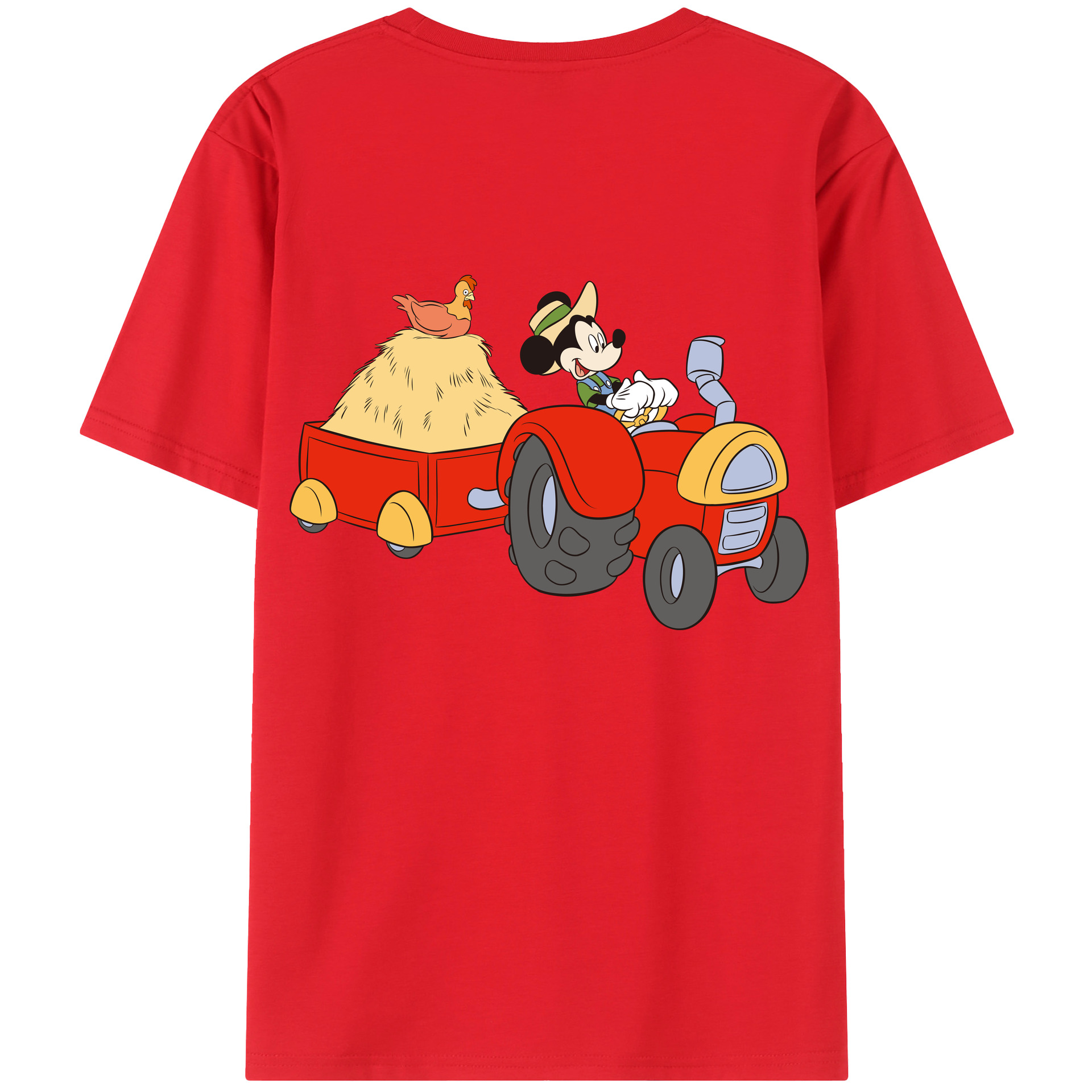 （画像用） ミッキーマウス Mickey Mouse レディース半袖Tシャツ(バックプリント)