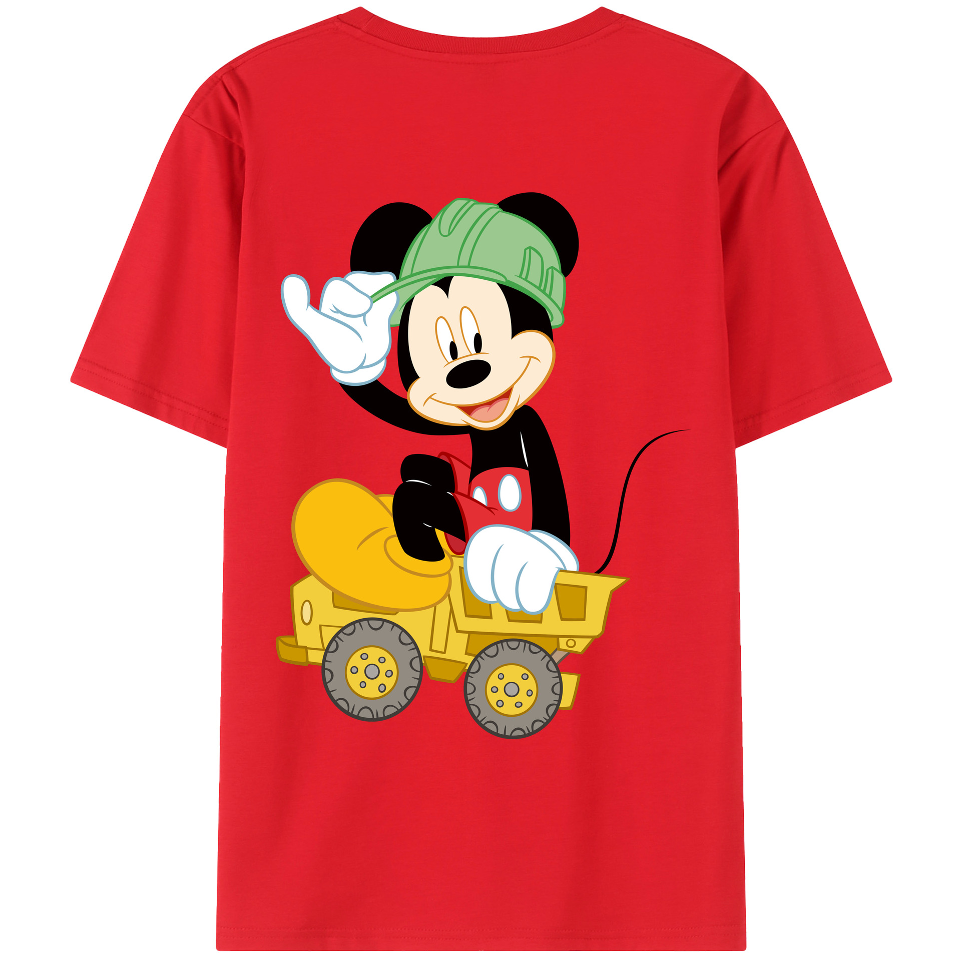 （画像用） ミッキーマウス Mickey Mouse レディース半袖Tシャツ(バックプリント)