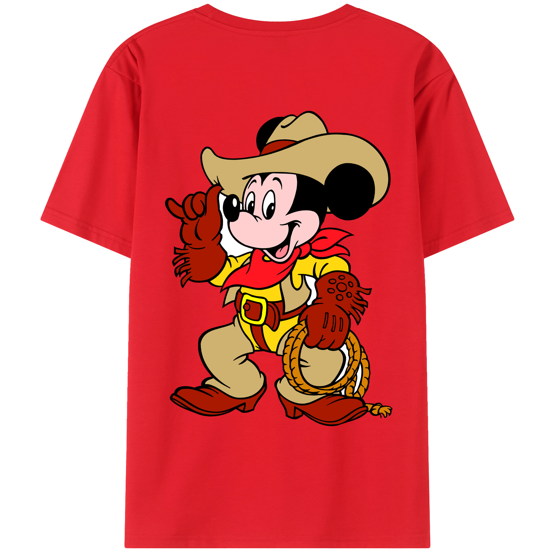 （画像用） ミッキーマウス Mickey Mouse レディース半袖Tシャツ(バックプリント)
