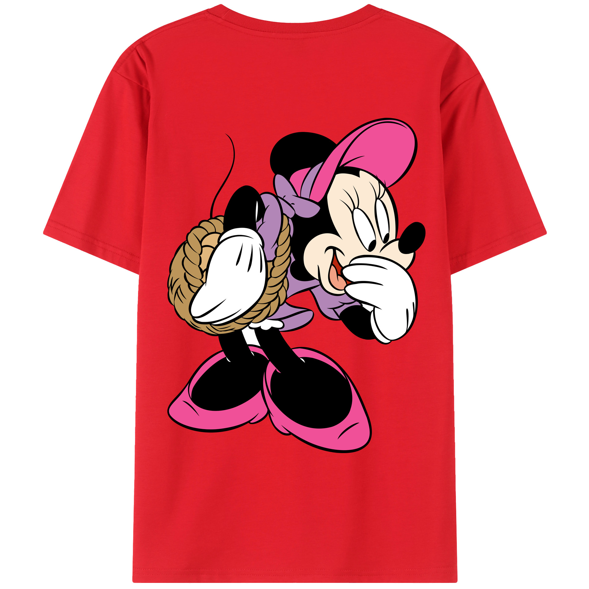 （画像用） ミッキーマウス Mickey Mouse レディース半袖Tシャツ(バックプリント)