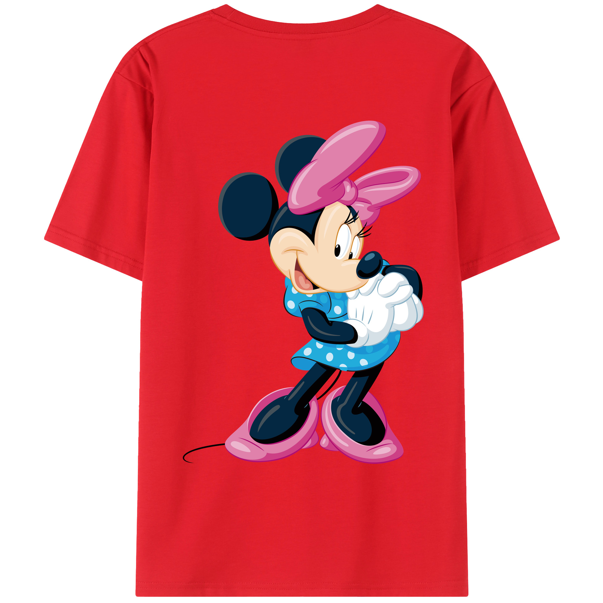 （画像用） ミッキーマウス Mickey Mouse レディース半袖Tシャツ(バックプリント)