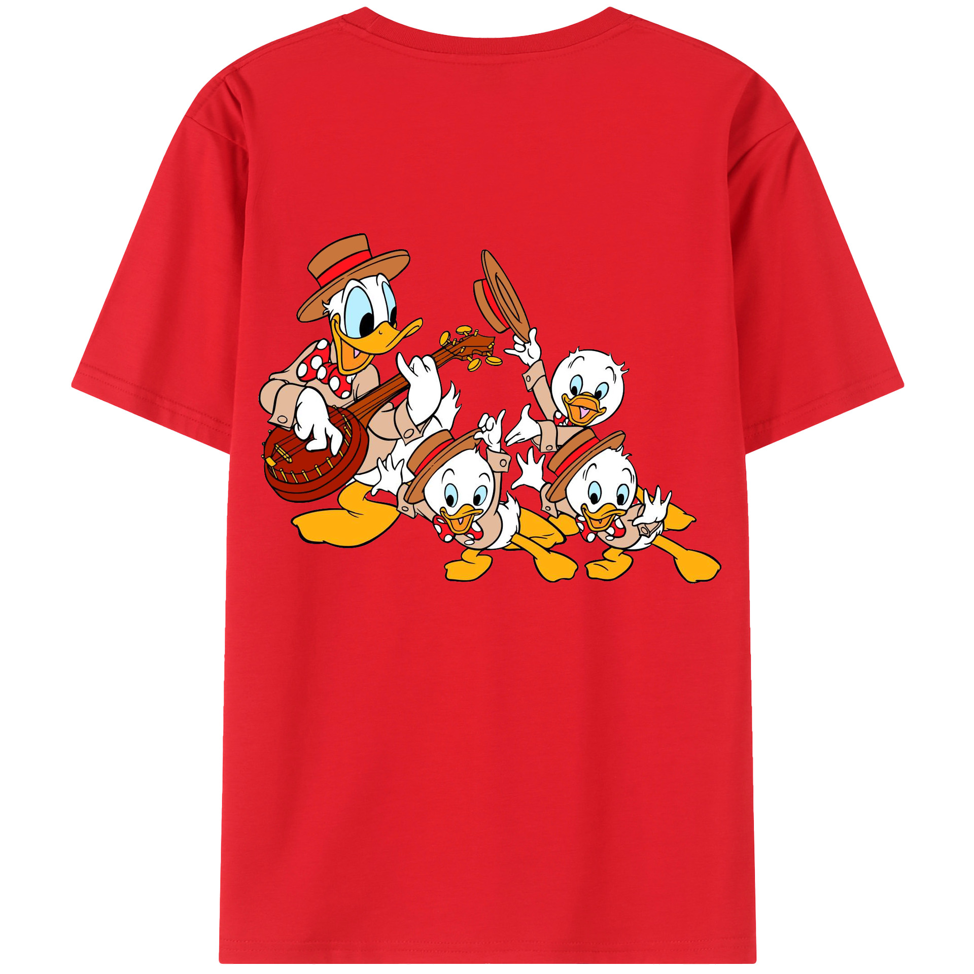 （画像用） ミッキーマウス Mickey Mouse レディース半袖Tシャツ(バックプリント)