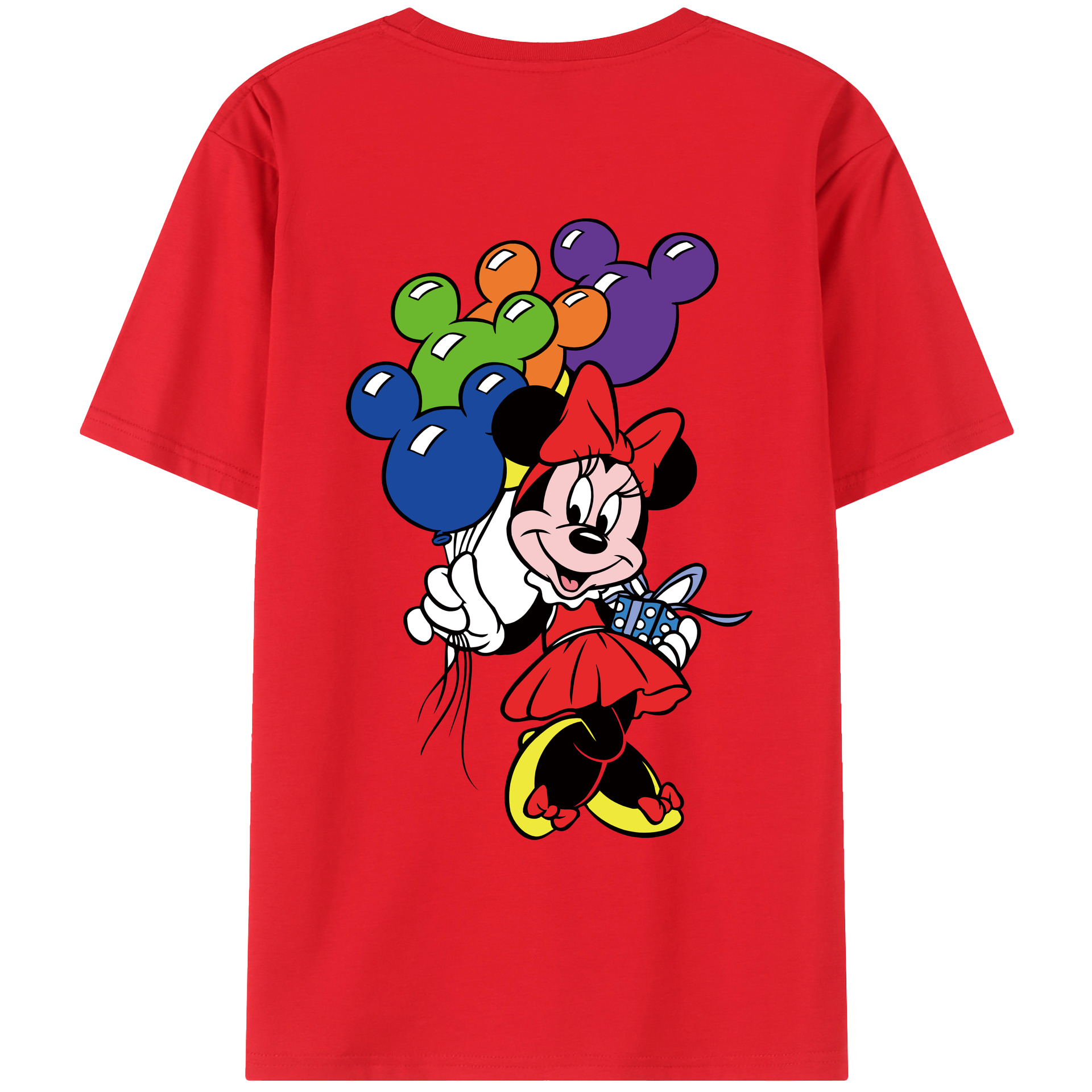 （画像用） ミッキーマウス Mickey Mouse レディース半袖Tシャツ(バックプリント)