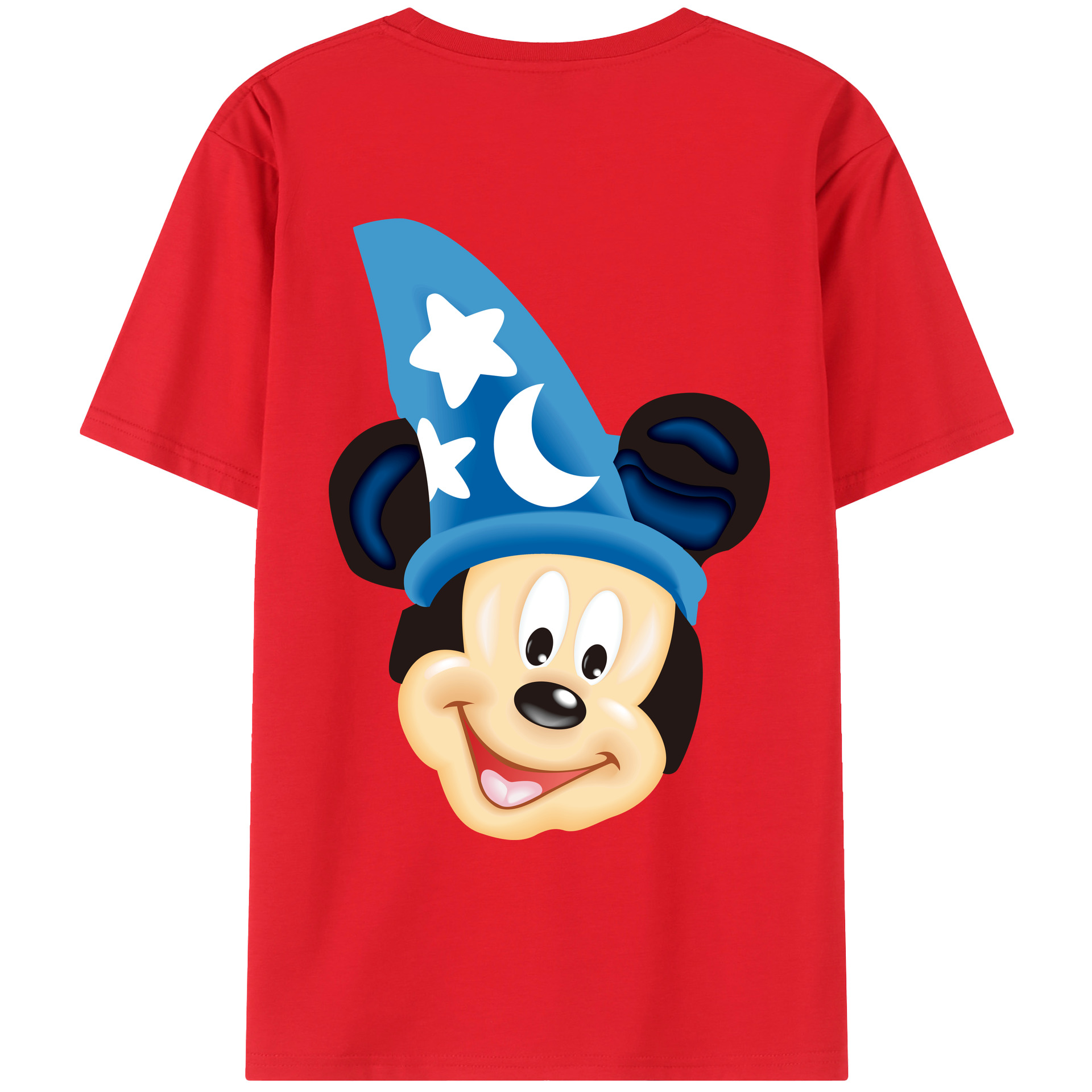 （画像用） ミッキーマウス Mickey Mouse レディース半袖Tシャツ(バックプリント)