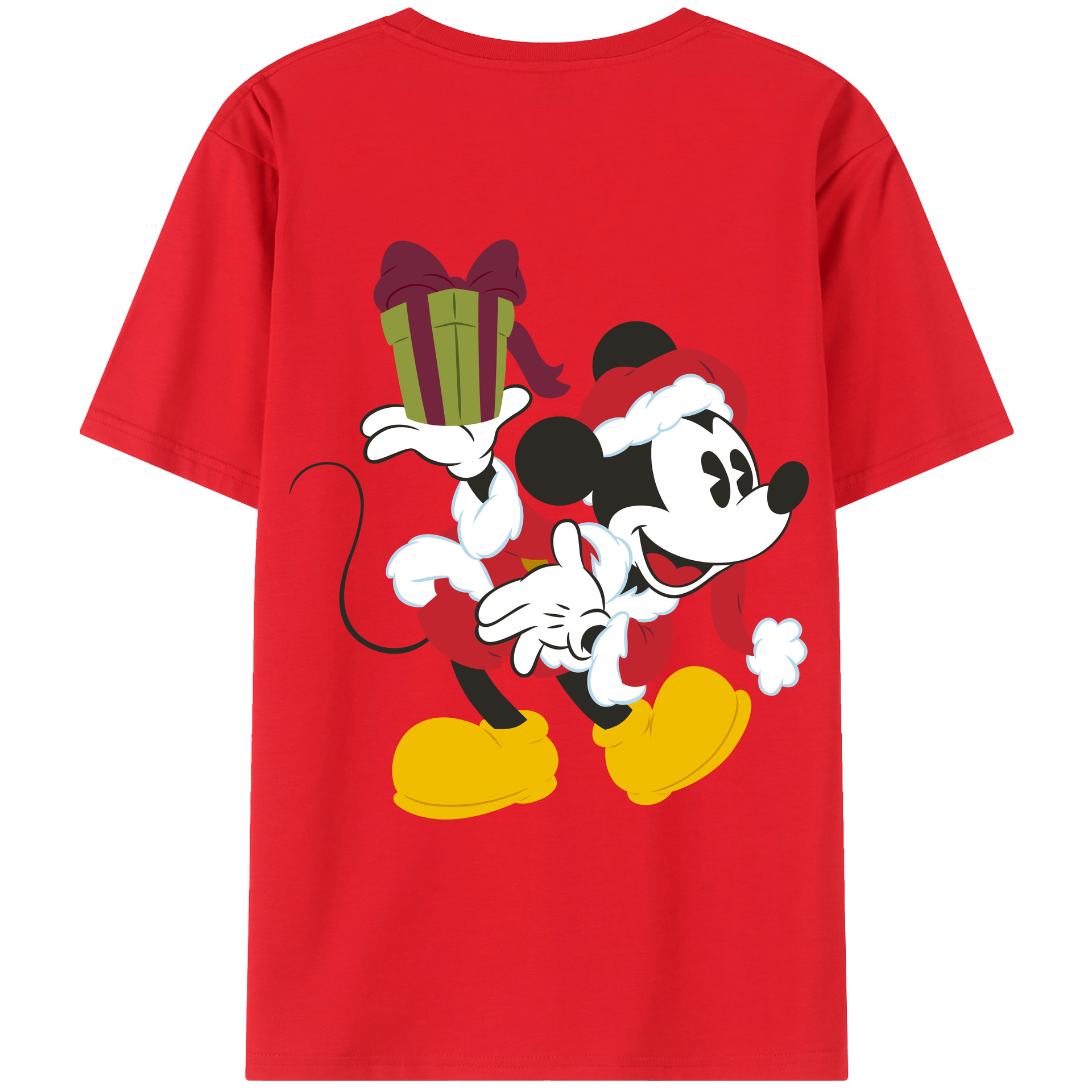 （画像用） ミッキーマウス Mickey Mouse レディース半袖Tシャツ(バックプリント)