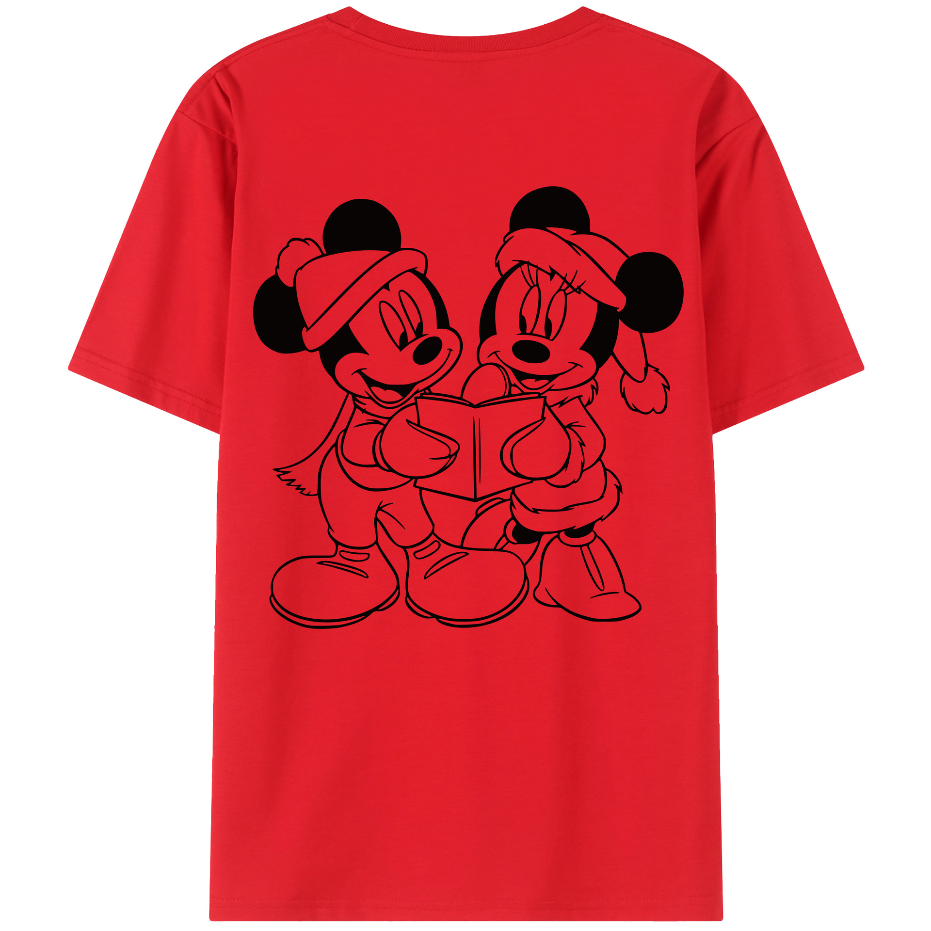 （画像用） ミッキーマウス Mickey Mouse レディース半袖Tシャツ(バックプリント)