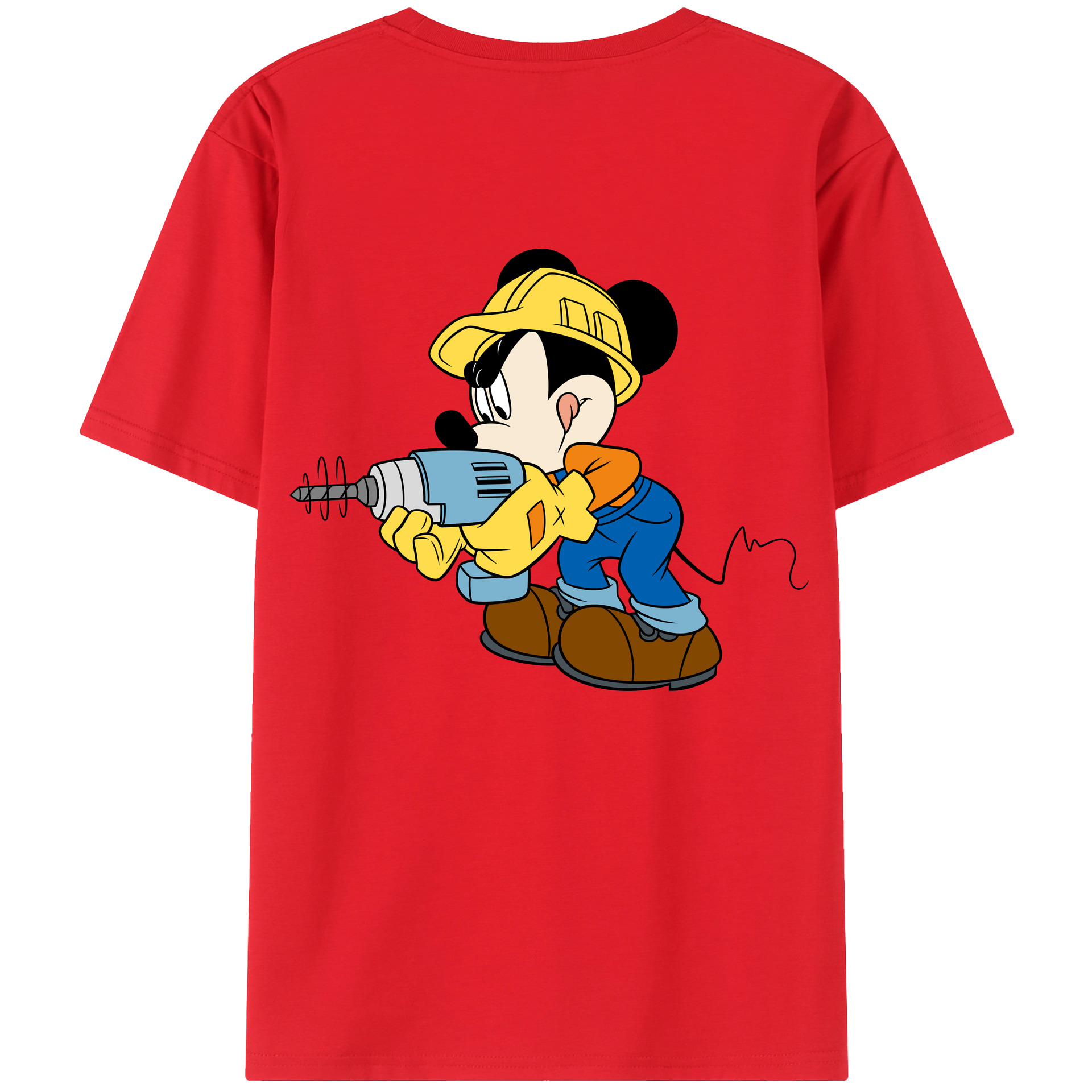 （画像用） ミッキーマウス Mickey Mouse レディース半袖Tシャツ(バックプリント)
