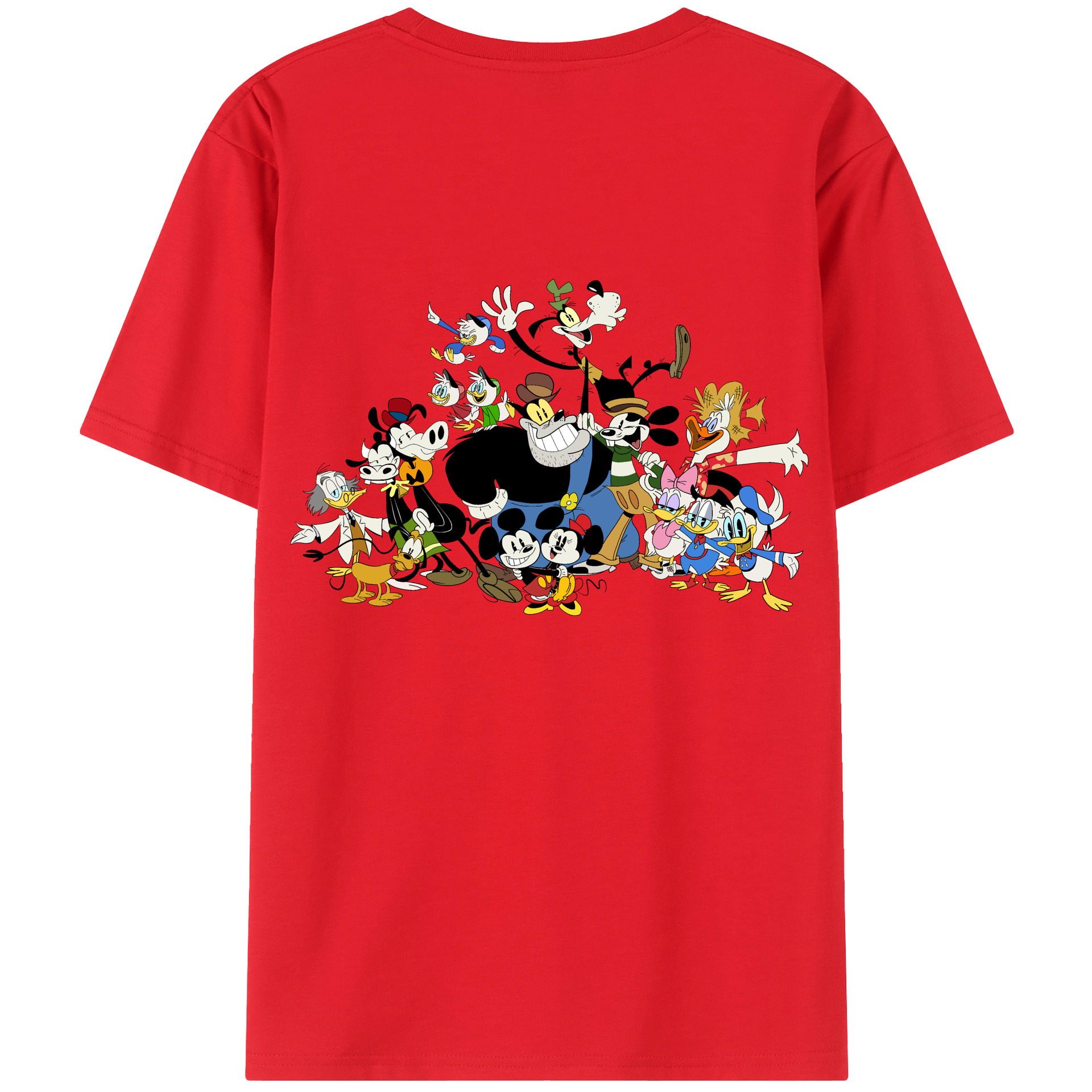 （画像用） ミッキーマウス Mickey Mouse レディース半袖Tシャツ(バックプリント)