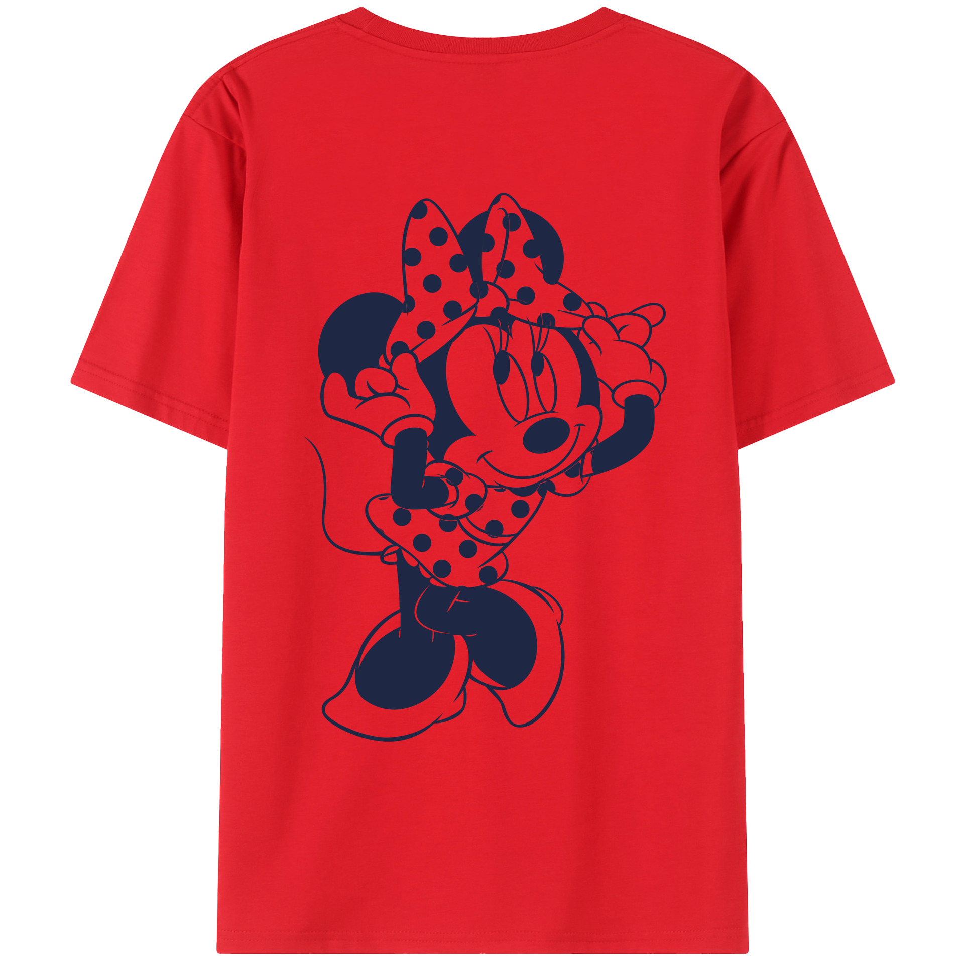 （画像用） ミッキーマウス Mickey Mouse レディース半袖Tシャツ(バックプリント)