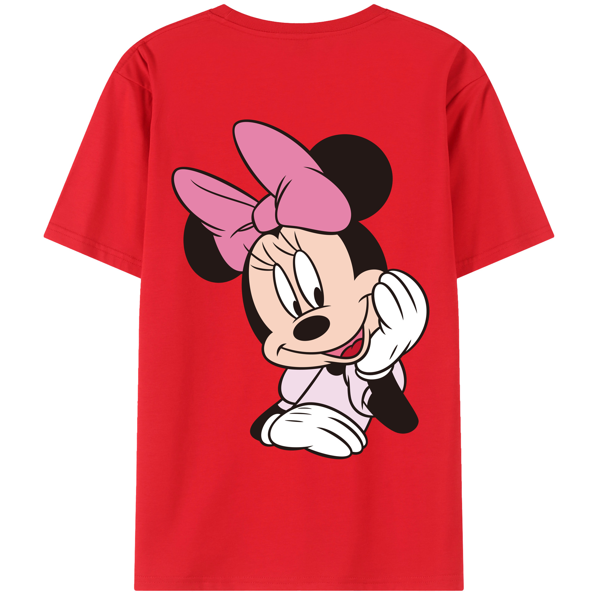 （画像用） ミッキーマウス Mickey Mouse レディース半袖Tシャツ(バックプリント)