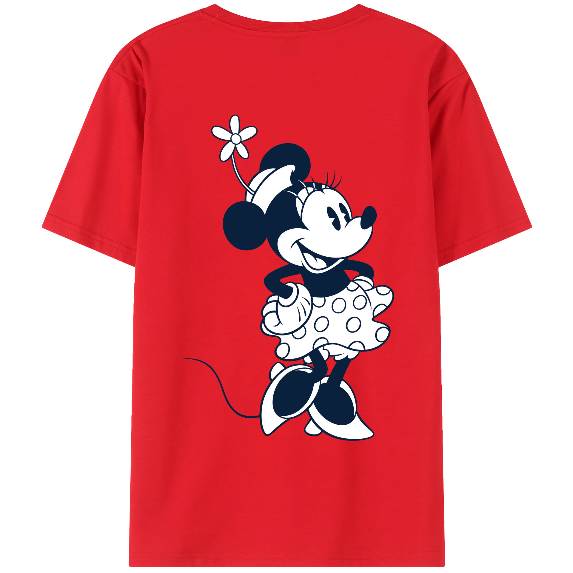 （画像用） ミッキーマウス Mickey Mouse レディース半袖Tシャツ(バックプリント)