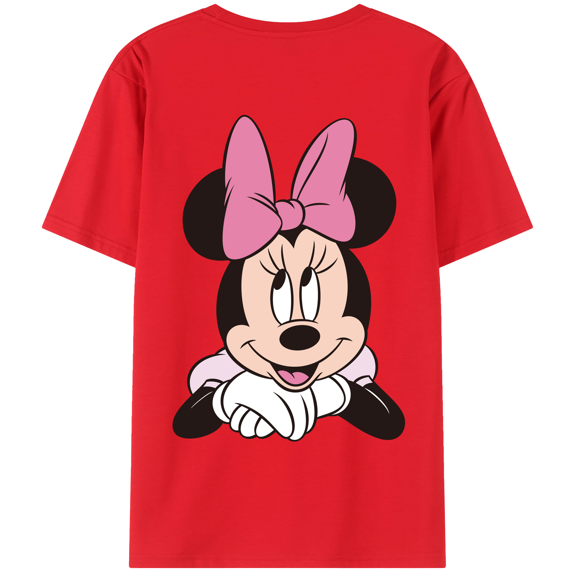 （画像用） ミッキーマウス Mickey Mouse レディース半袖Tシャツ(バックプリント)