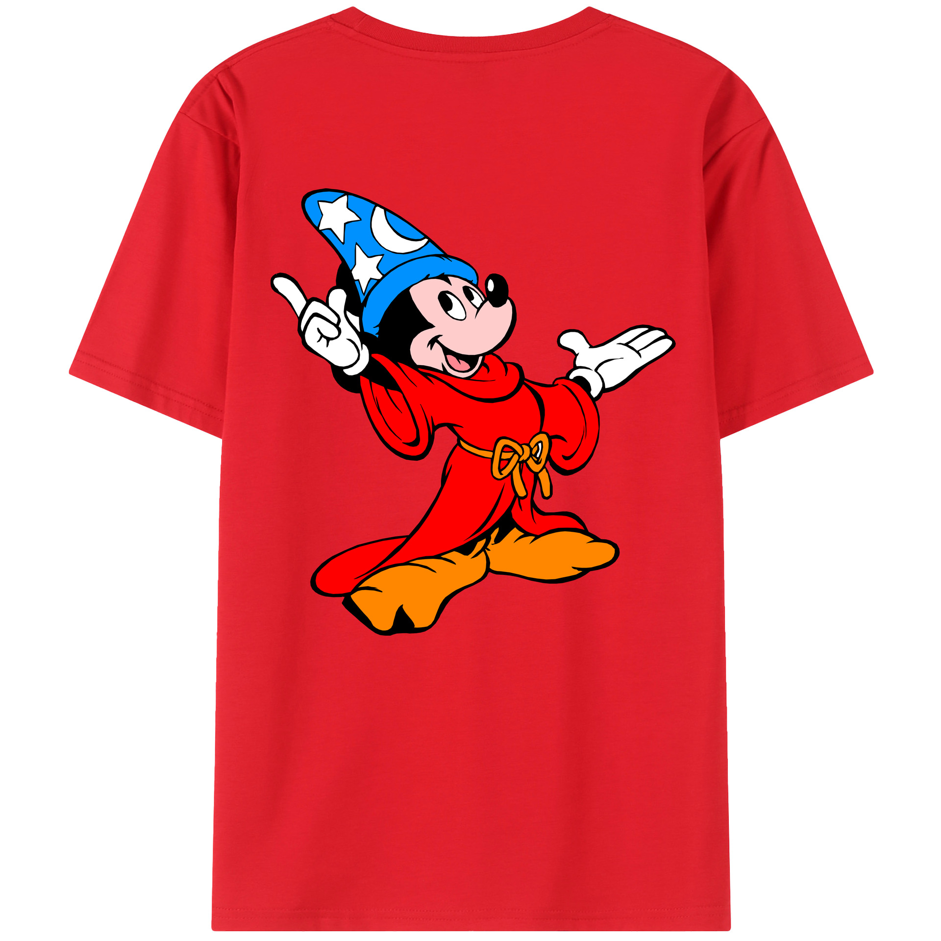 （画像用） ミッキーマウス Mickey Mouse レディース半袖Tシャツ(バックプリント)