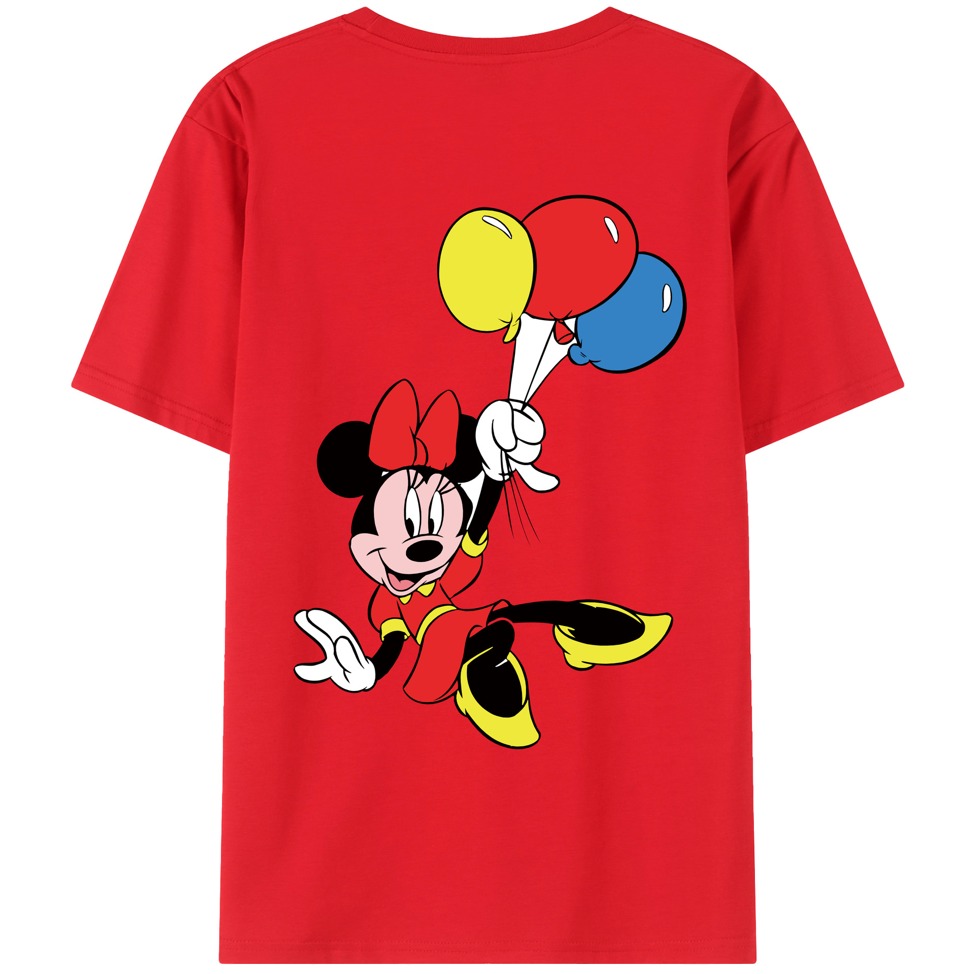 （画像用） ミッキーマウス Mickey Mouse レディース半袖Tシャツ(バックプリント)