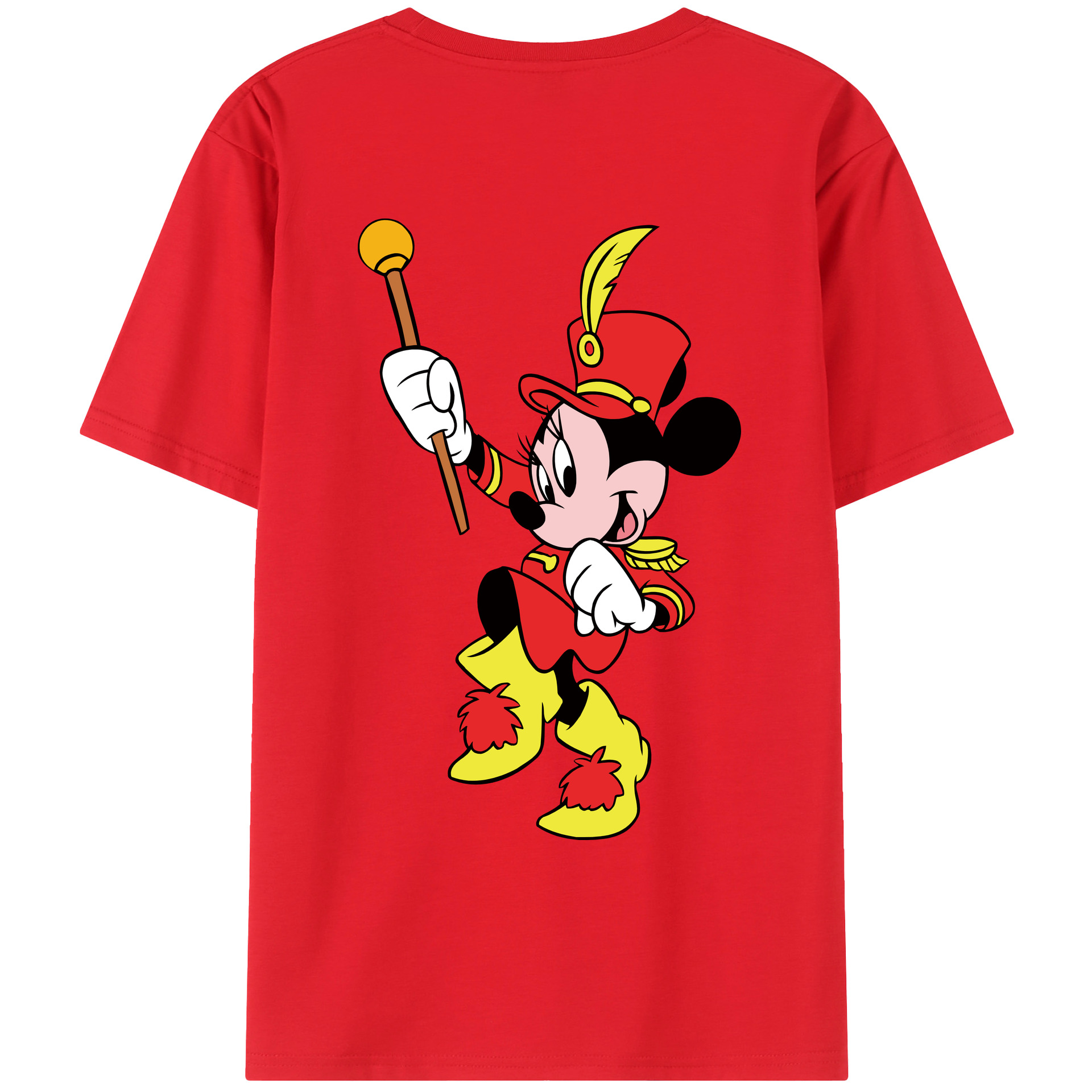 （画像用） ミッキーマウス Mickey Mouse レディース半袖Tシャツ(バックプリント)