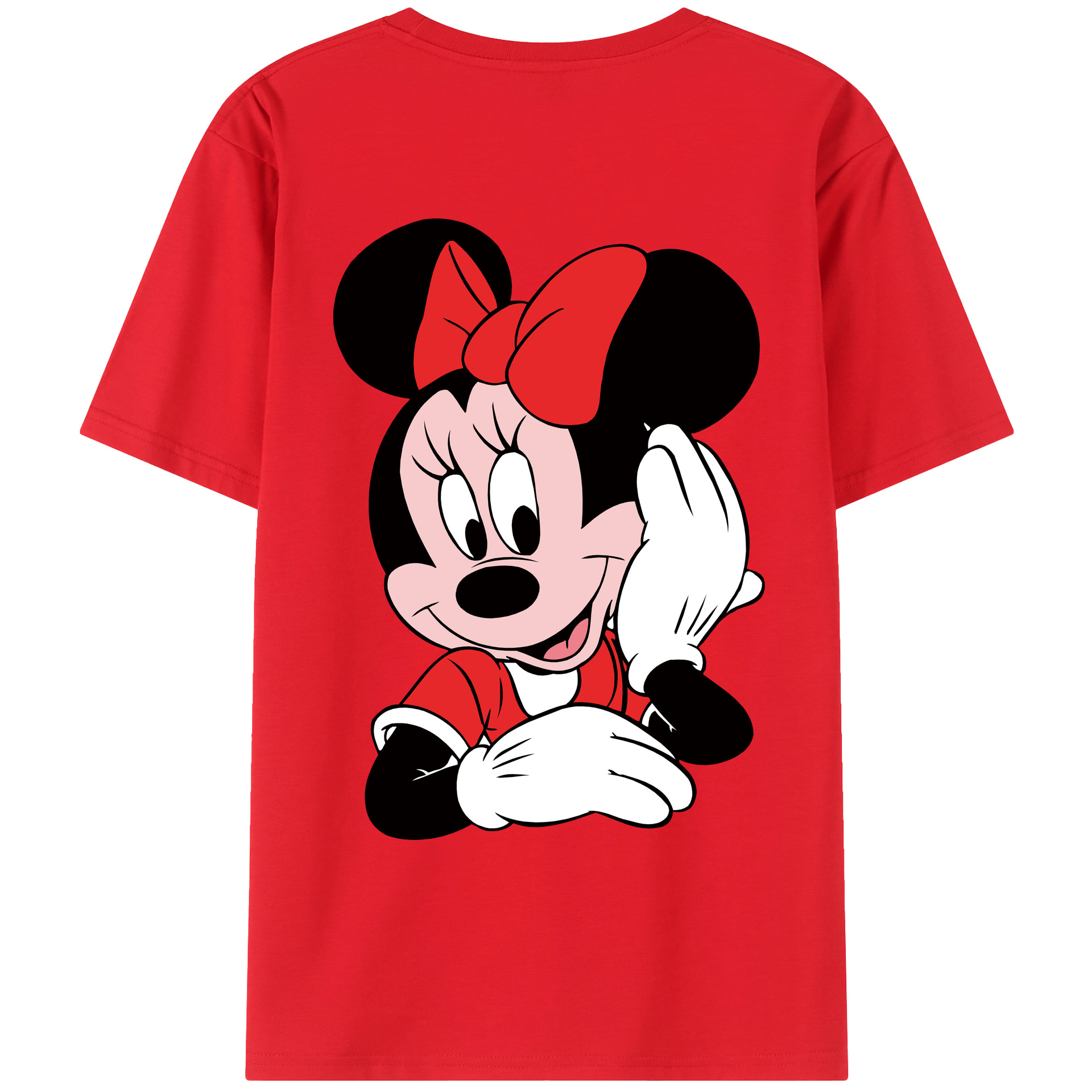 （画像用） ミッキーマウス Mickey Mouse レディース半袖Tシャツ(バックプリント)