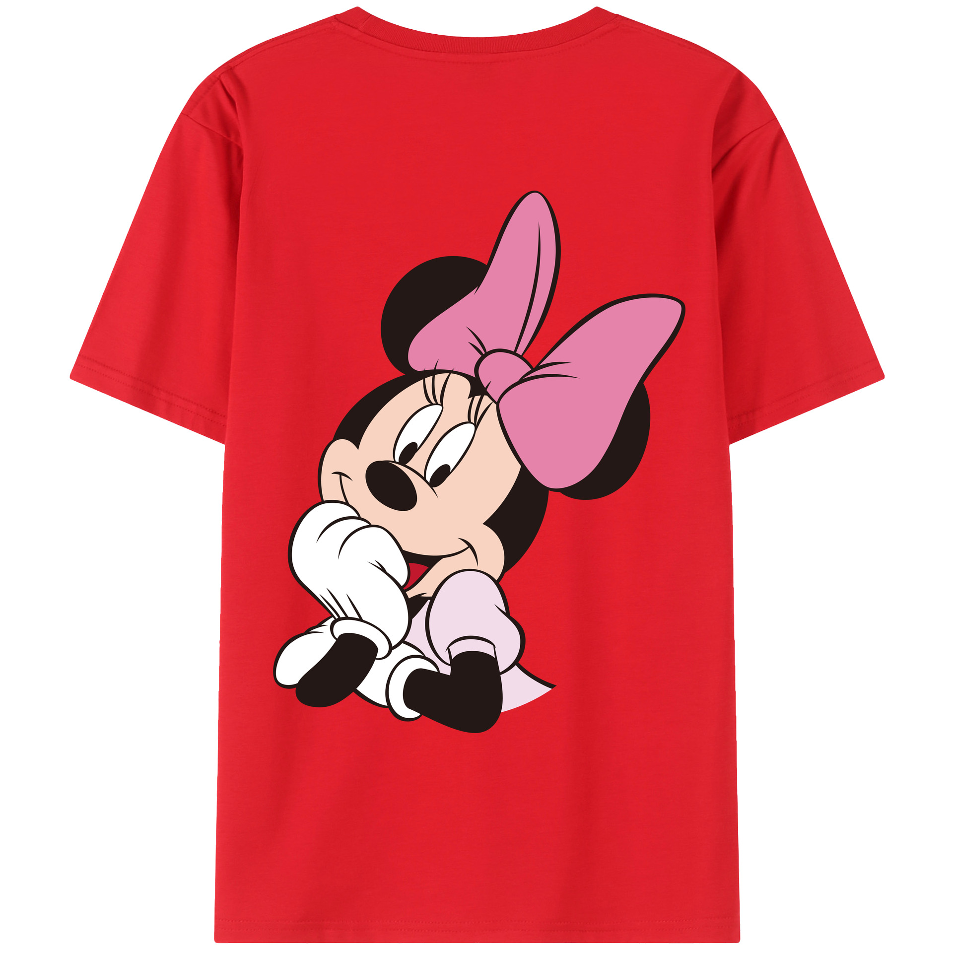 （画像用） ミッキーマウス Mickey Mouse レディース半袖Tシャツ(バックプリント)