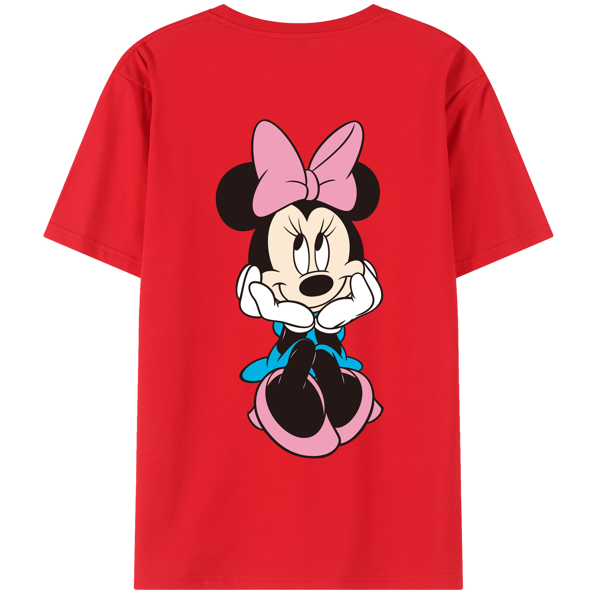 （画像用） ミッキーマウス Mickey Mouse レディース半袖Tシャツ(バックプリント)